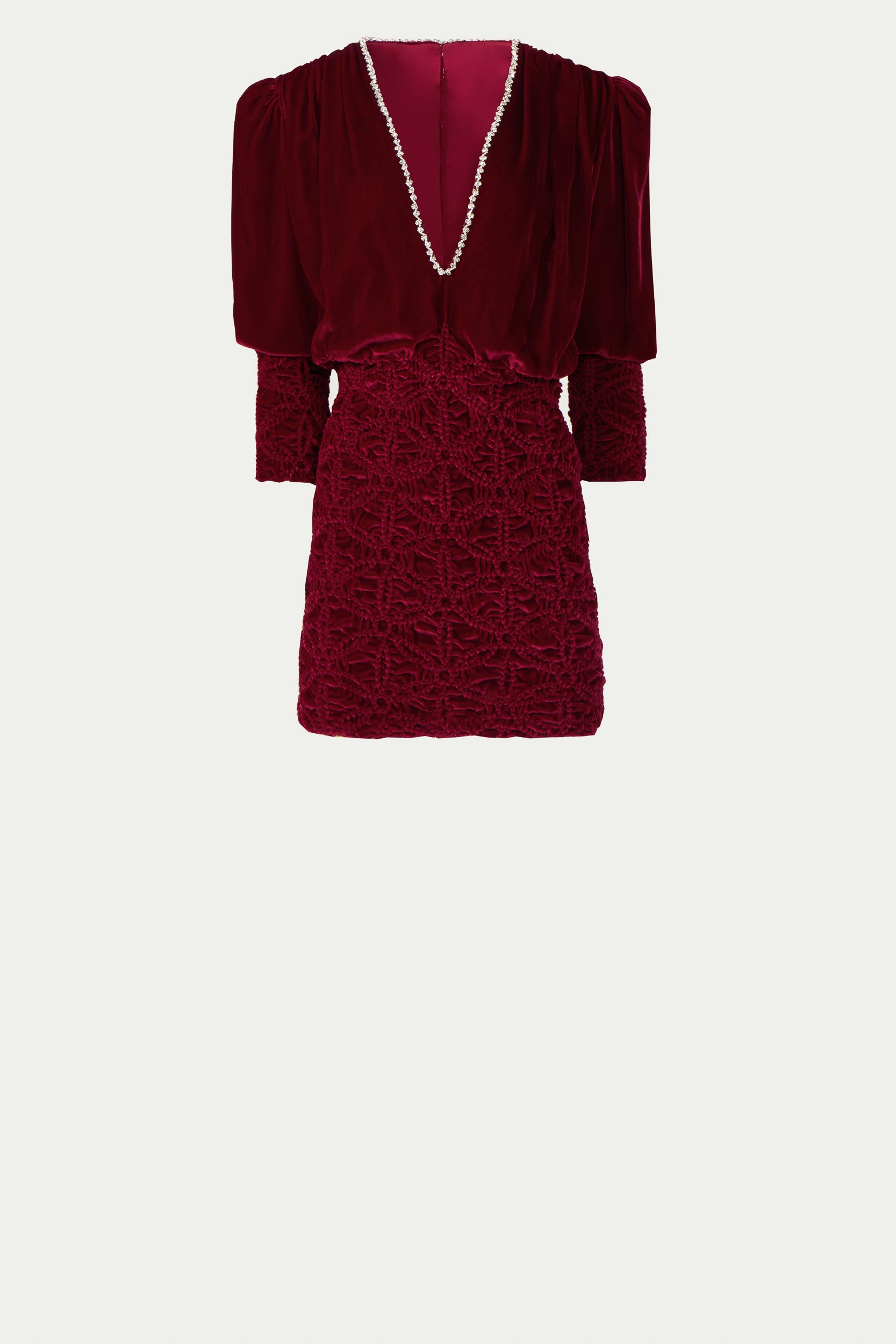 Astara Silk Velvet Mini Dress
