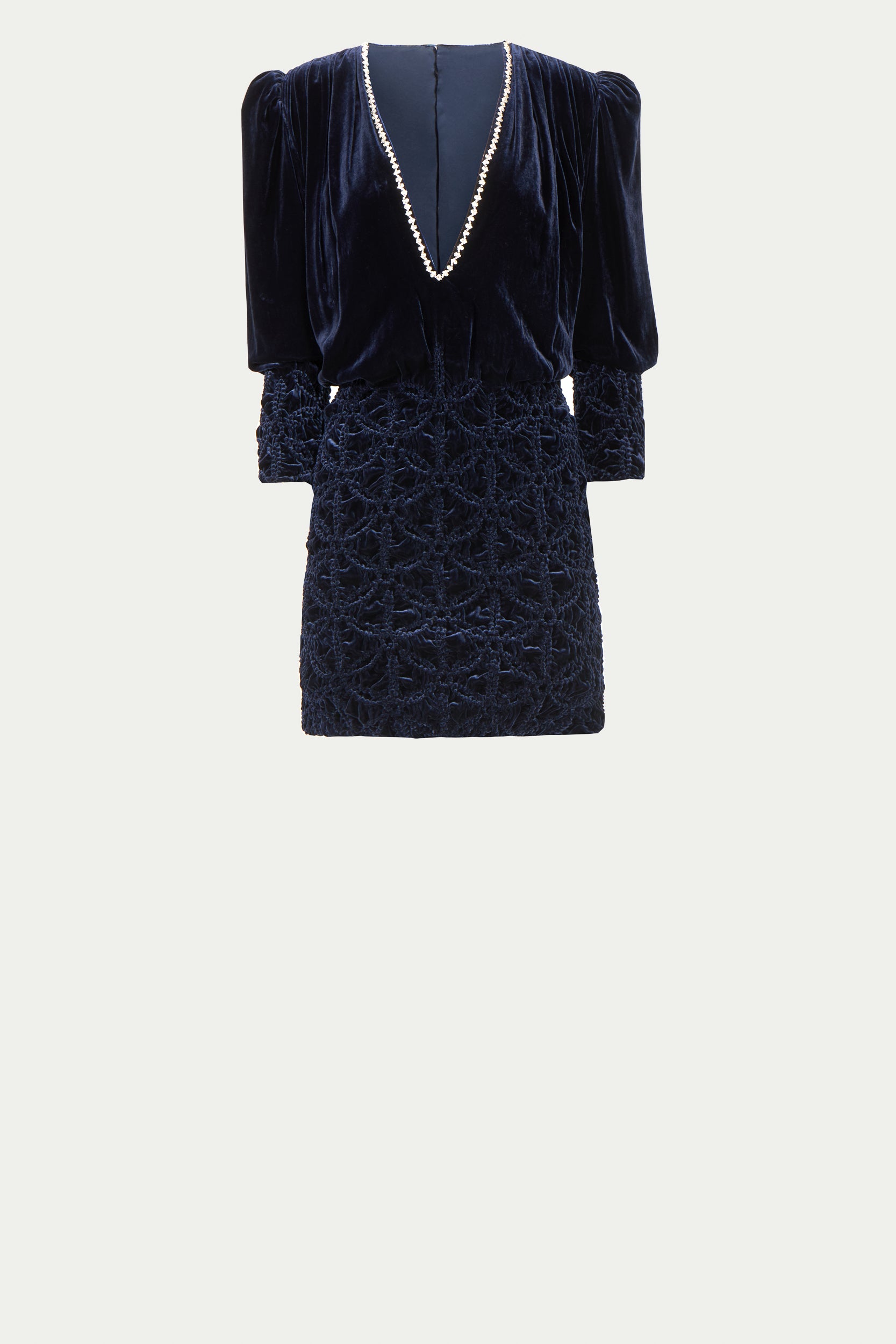 Astara Silk Velvet Mini Dress