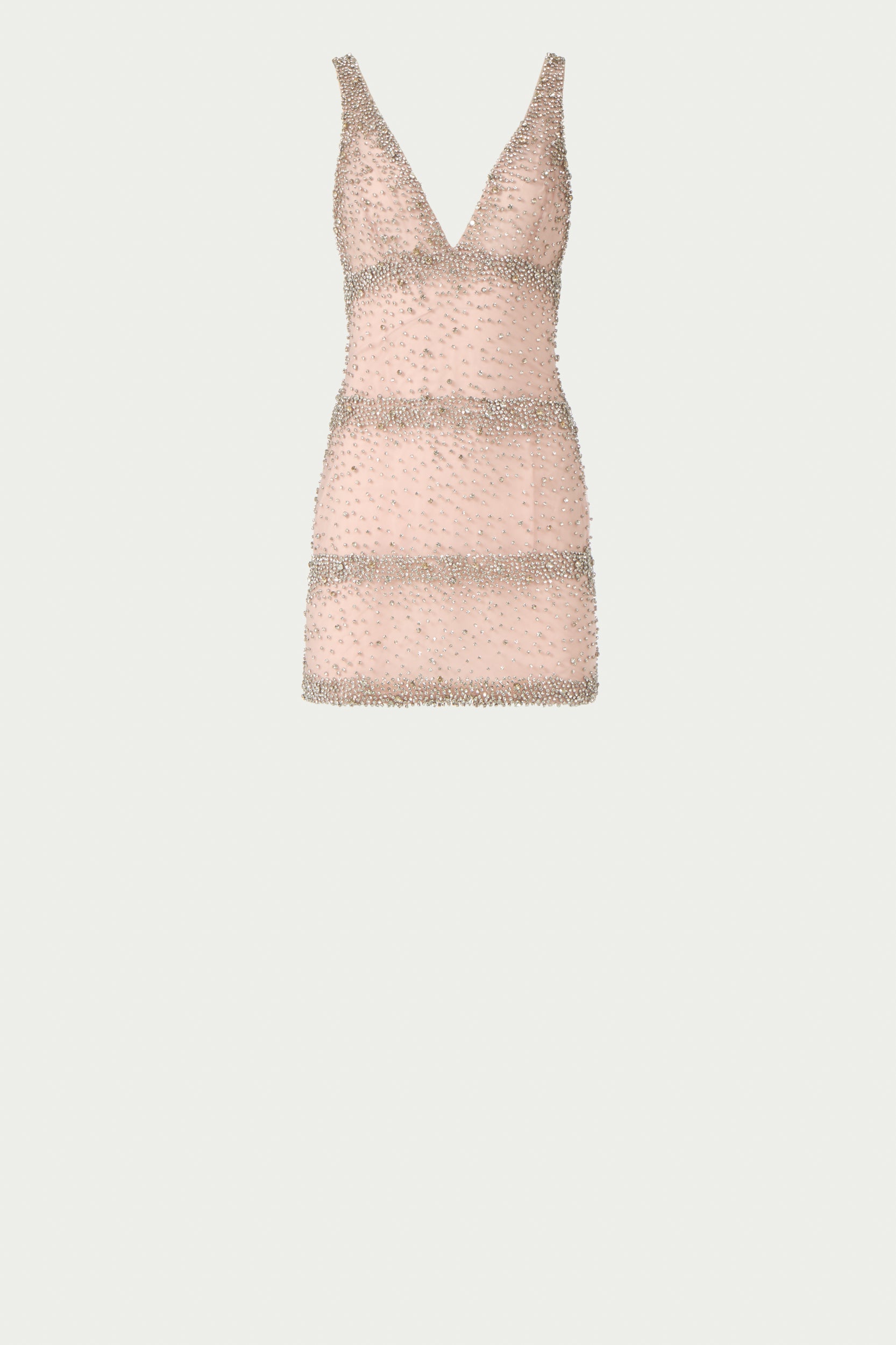 Palla French Tulle Crystal Mini Dress