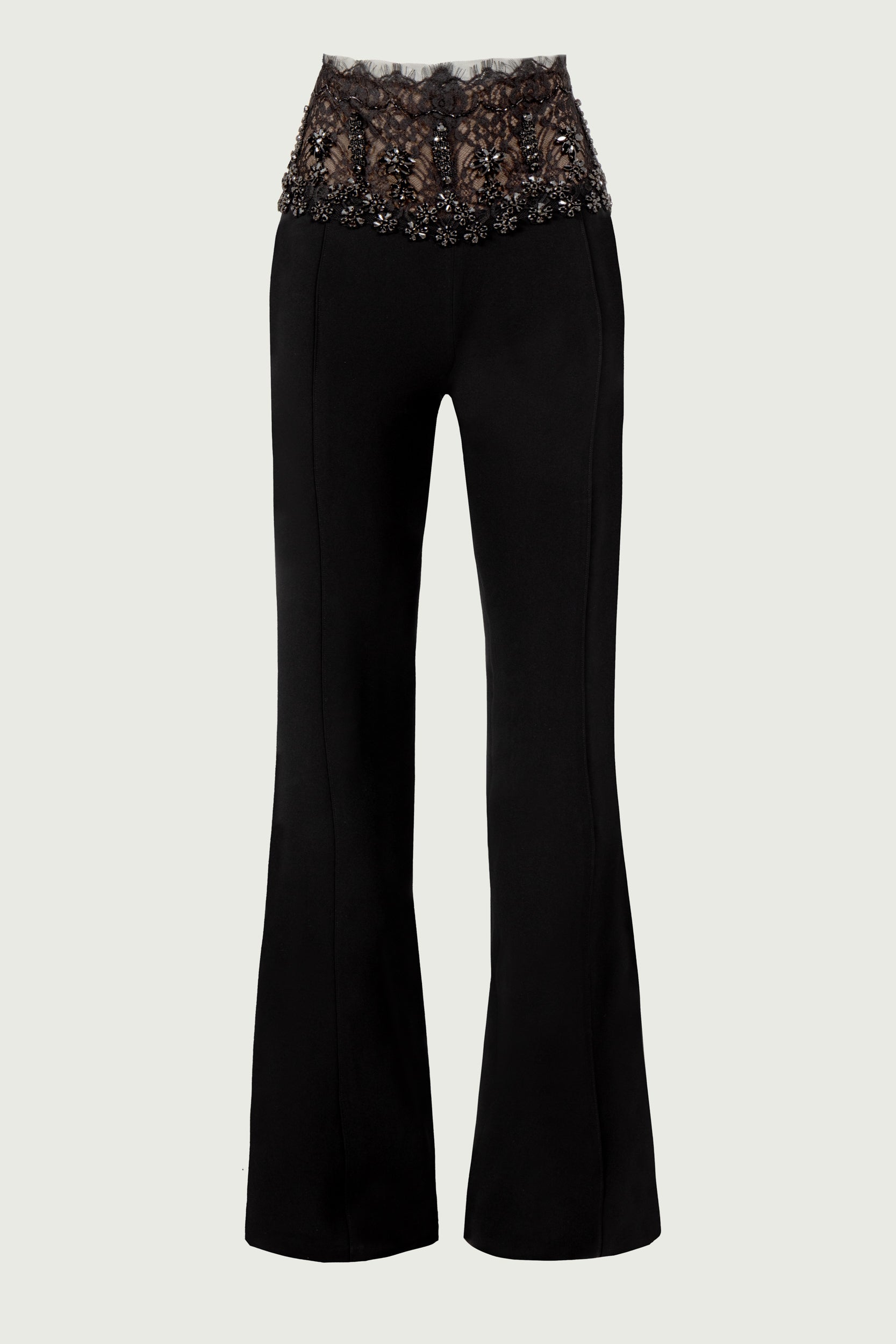 Emmy Beaded Crepe Trousers