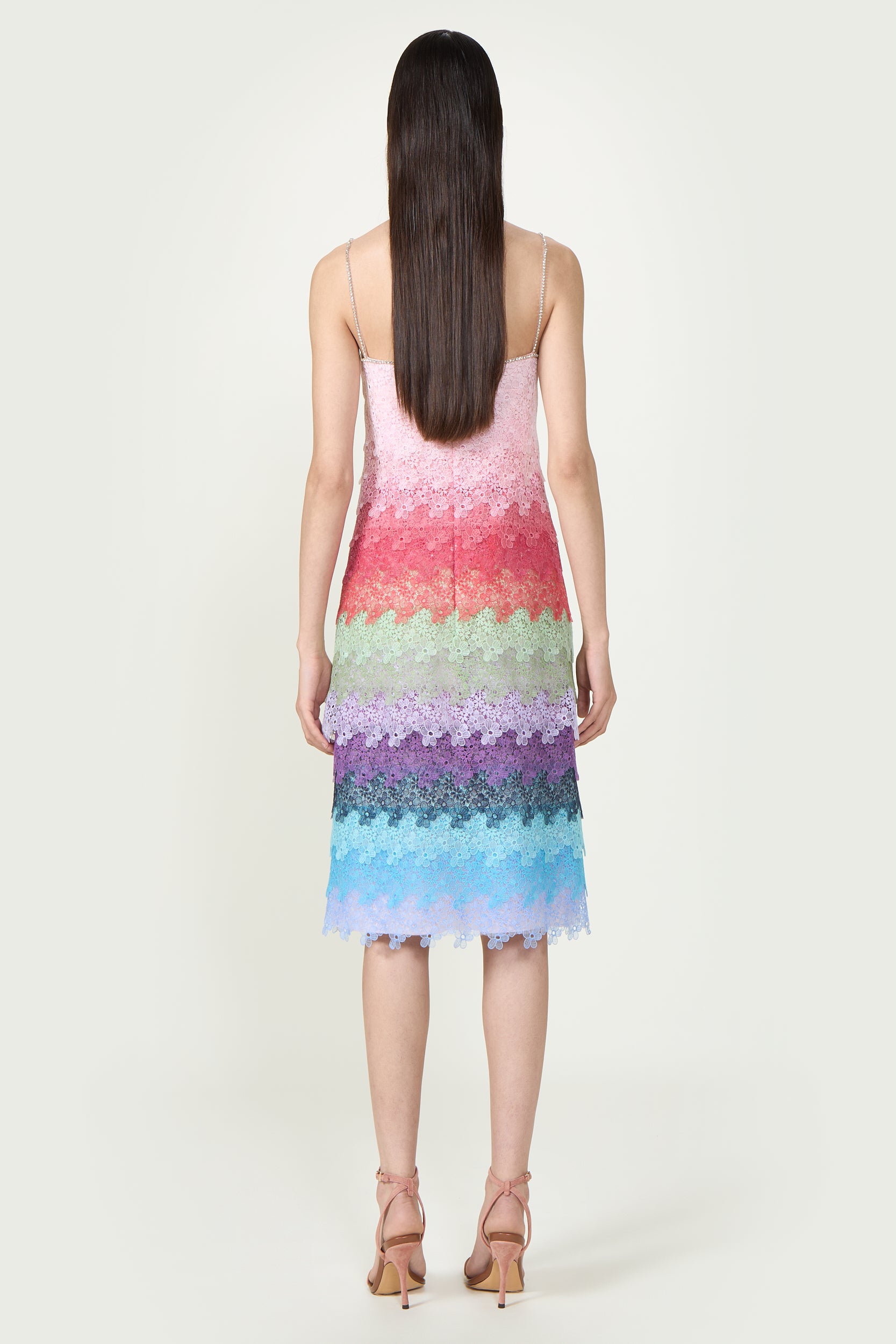 Rinna Lace Ombré Midi Dress