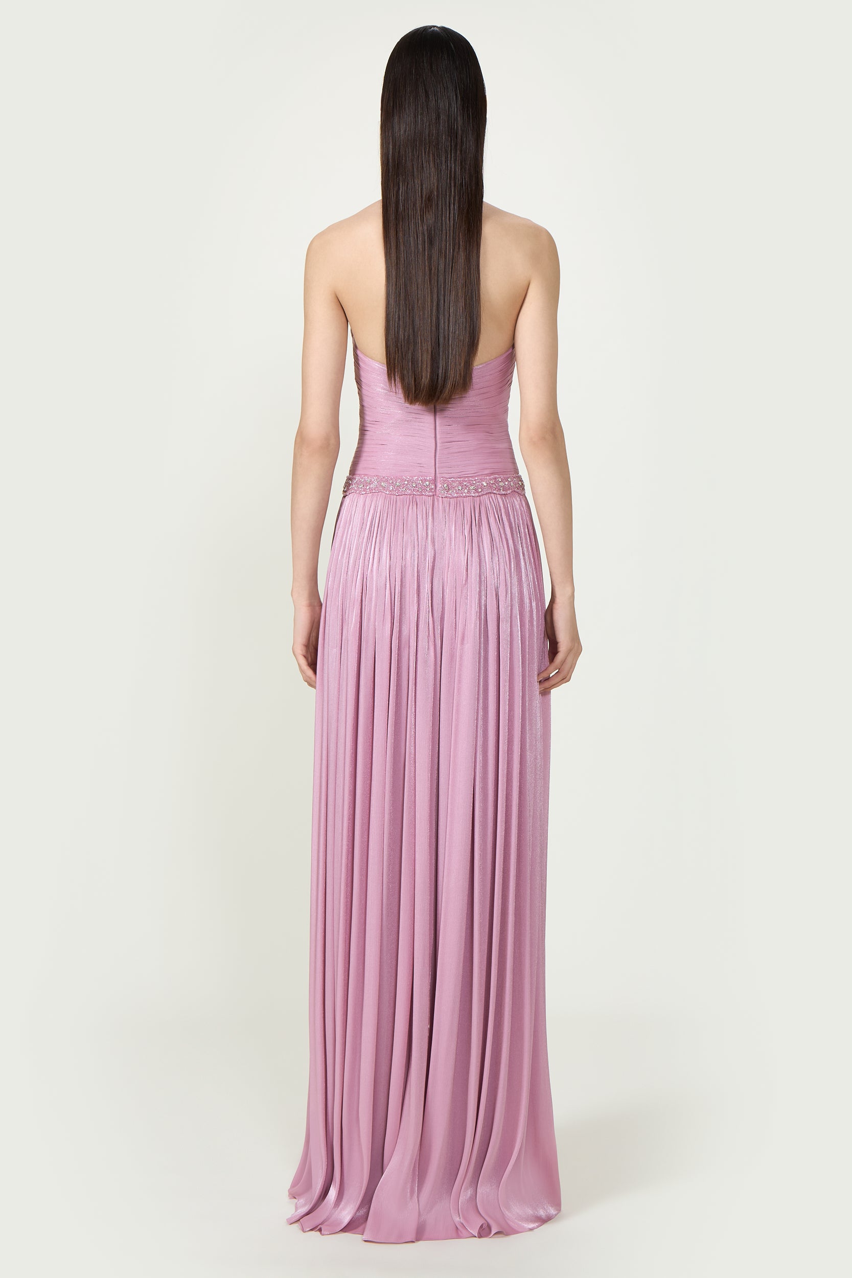 Juliette Lurex Georgette Halterneck Gown