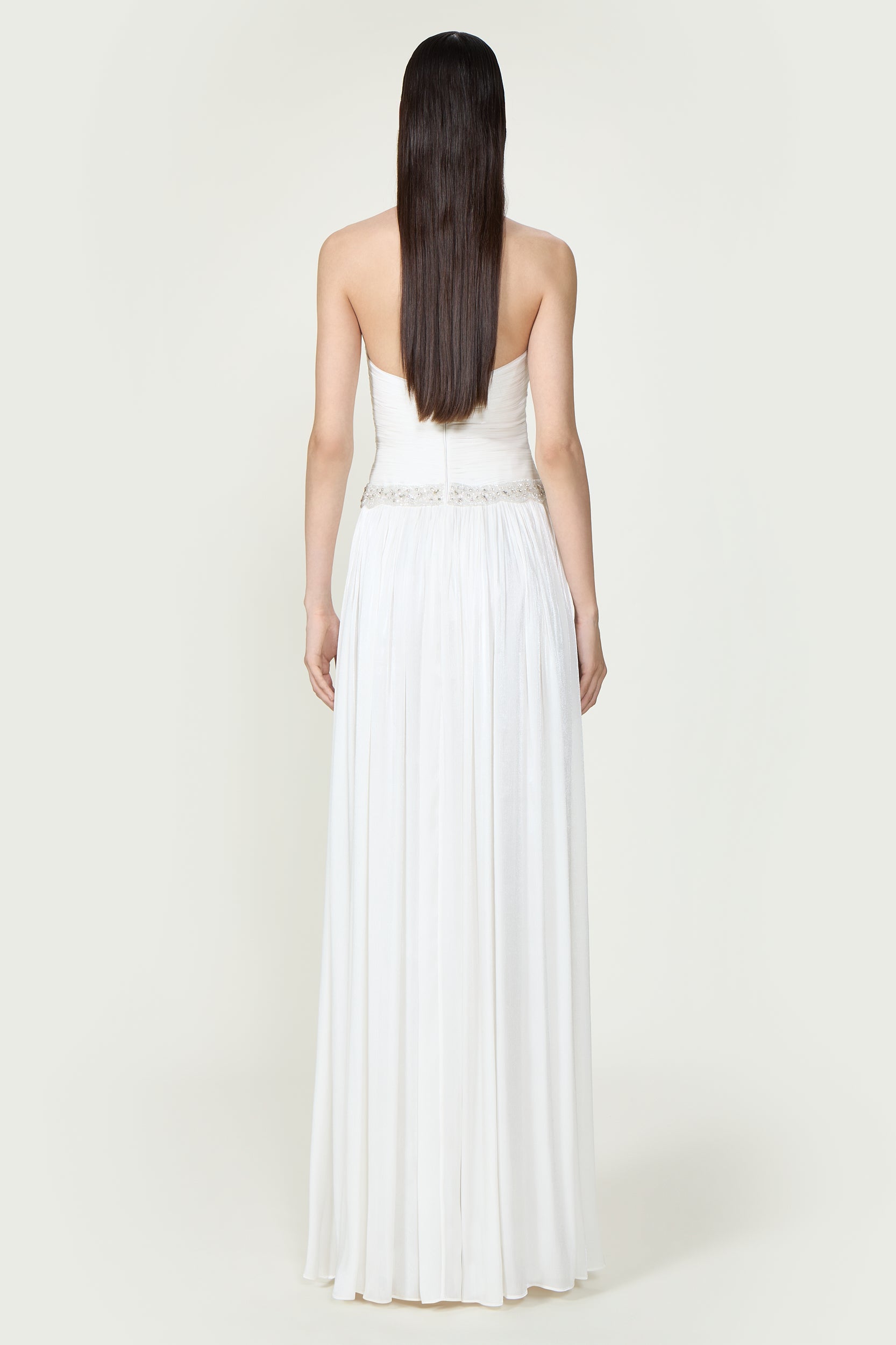 Juliette Lurex Georgette Halterneck Gown
