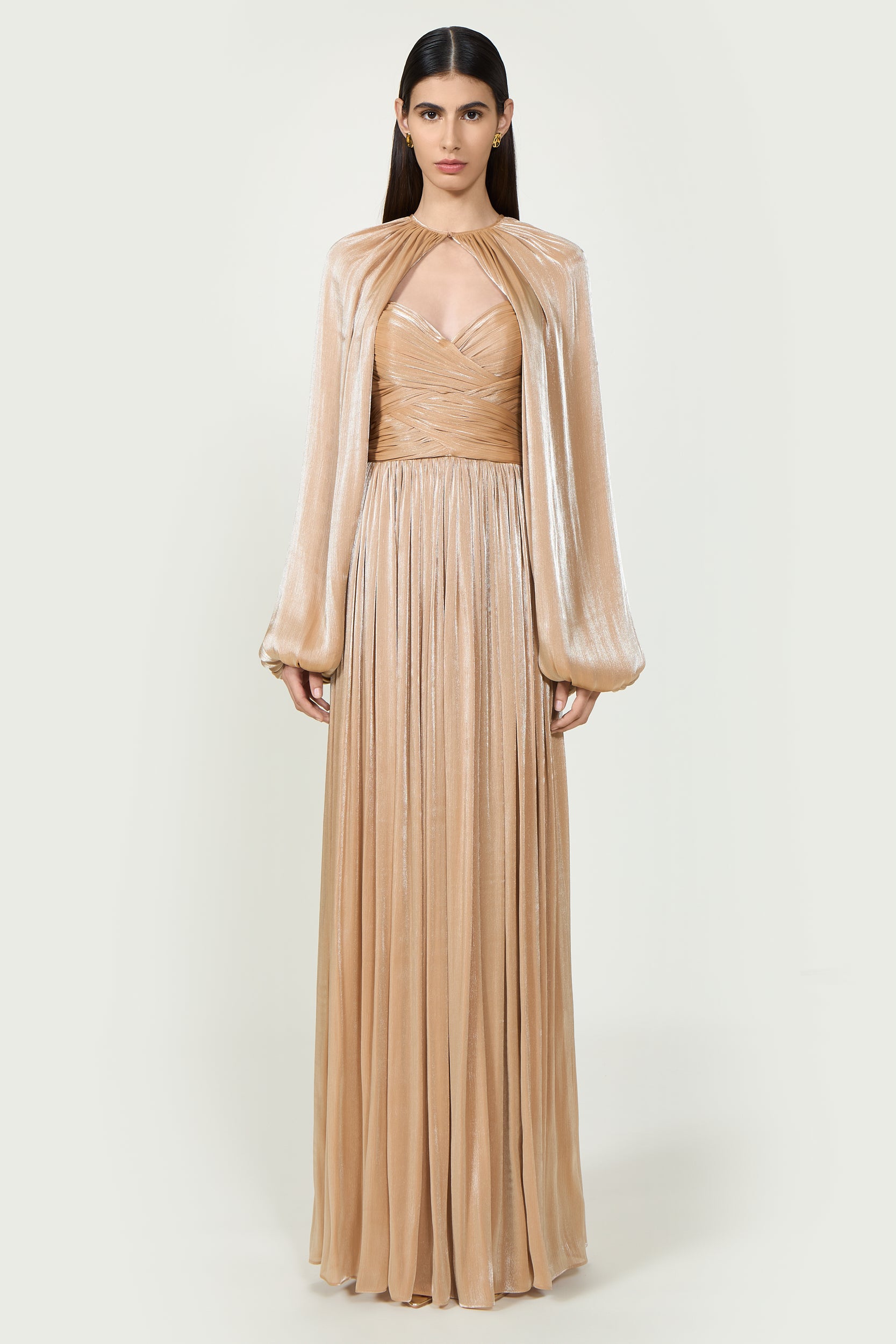 Sireen Lurex Georgette Dress