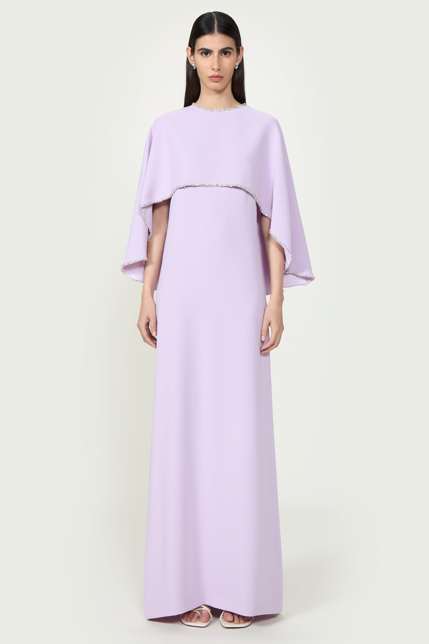Orianna Crepe Column Gown