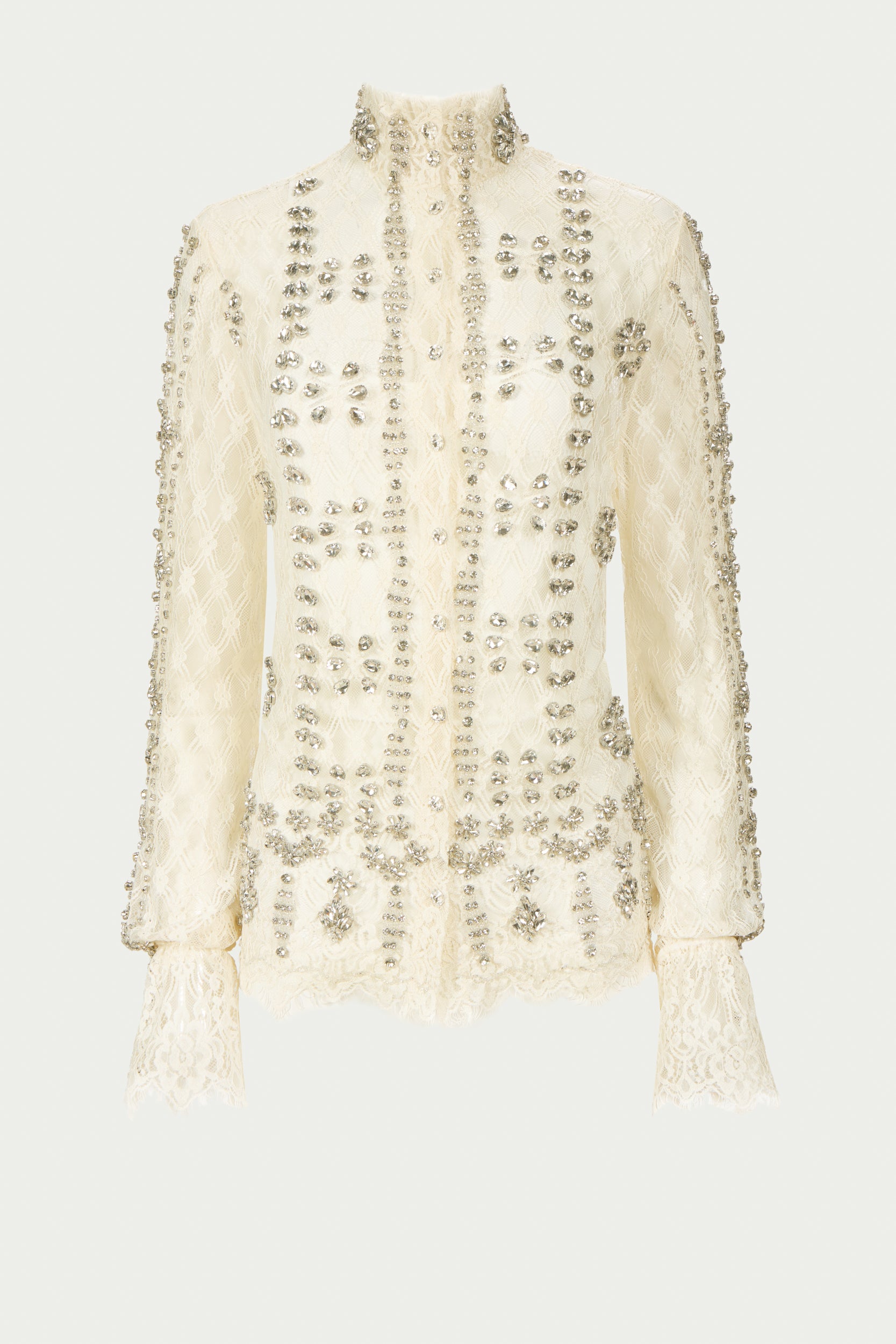 Lilou Beaded French Lace Shirt