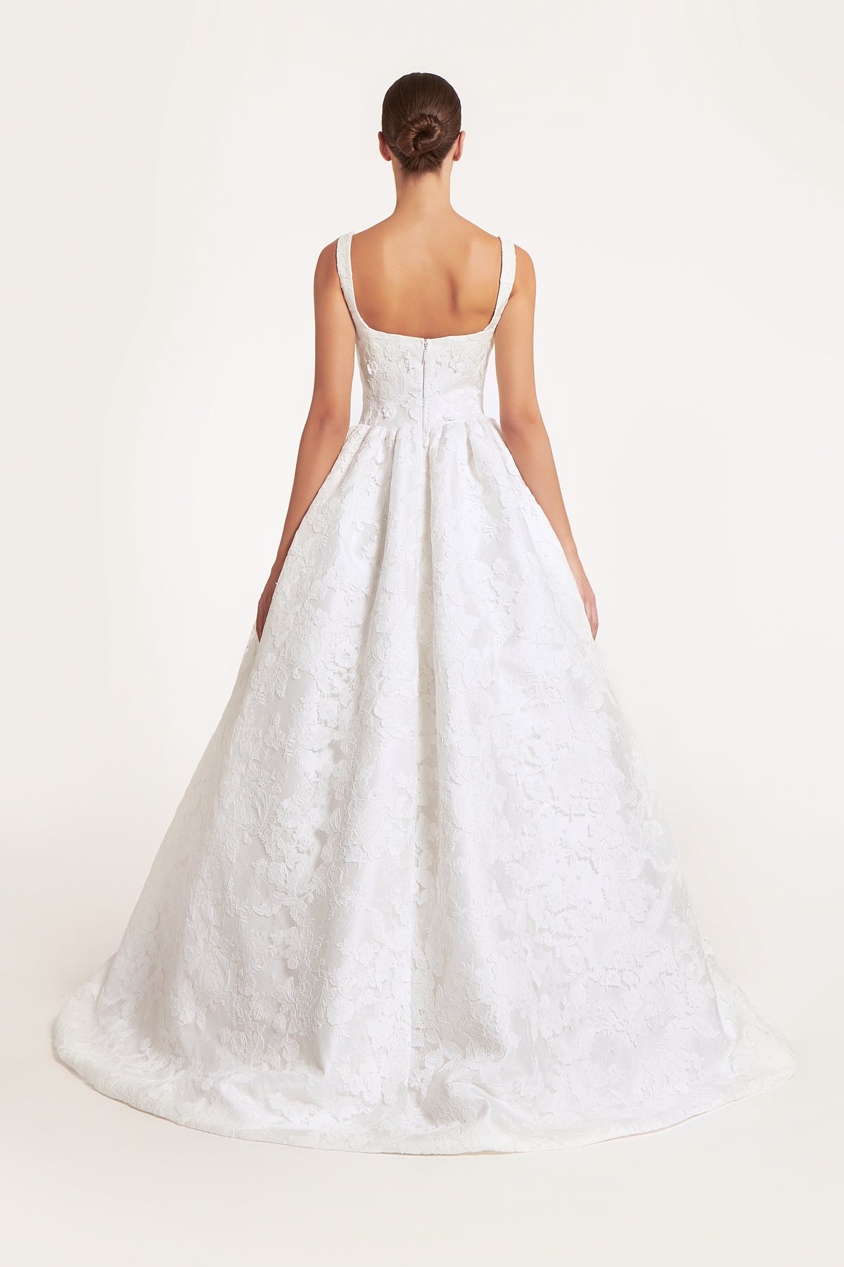 Thena Lace Silk Mikado Ball Gown