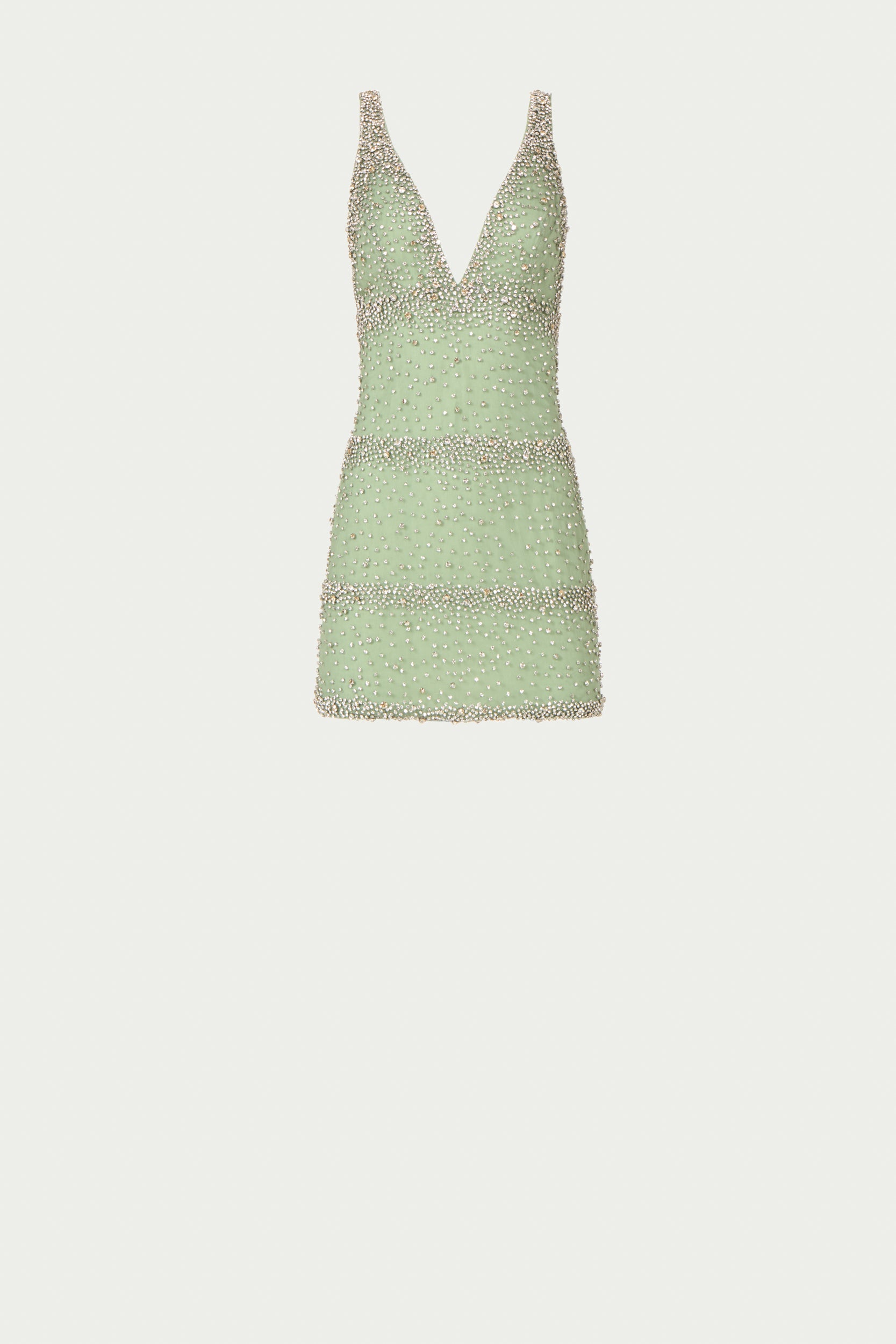 Palla French Tulle Crystal Mini Dress