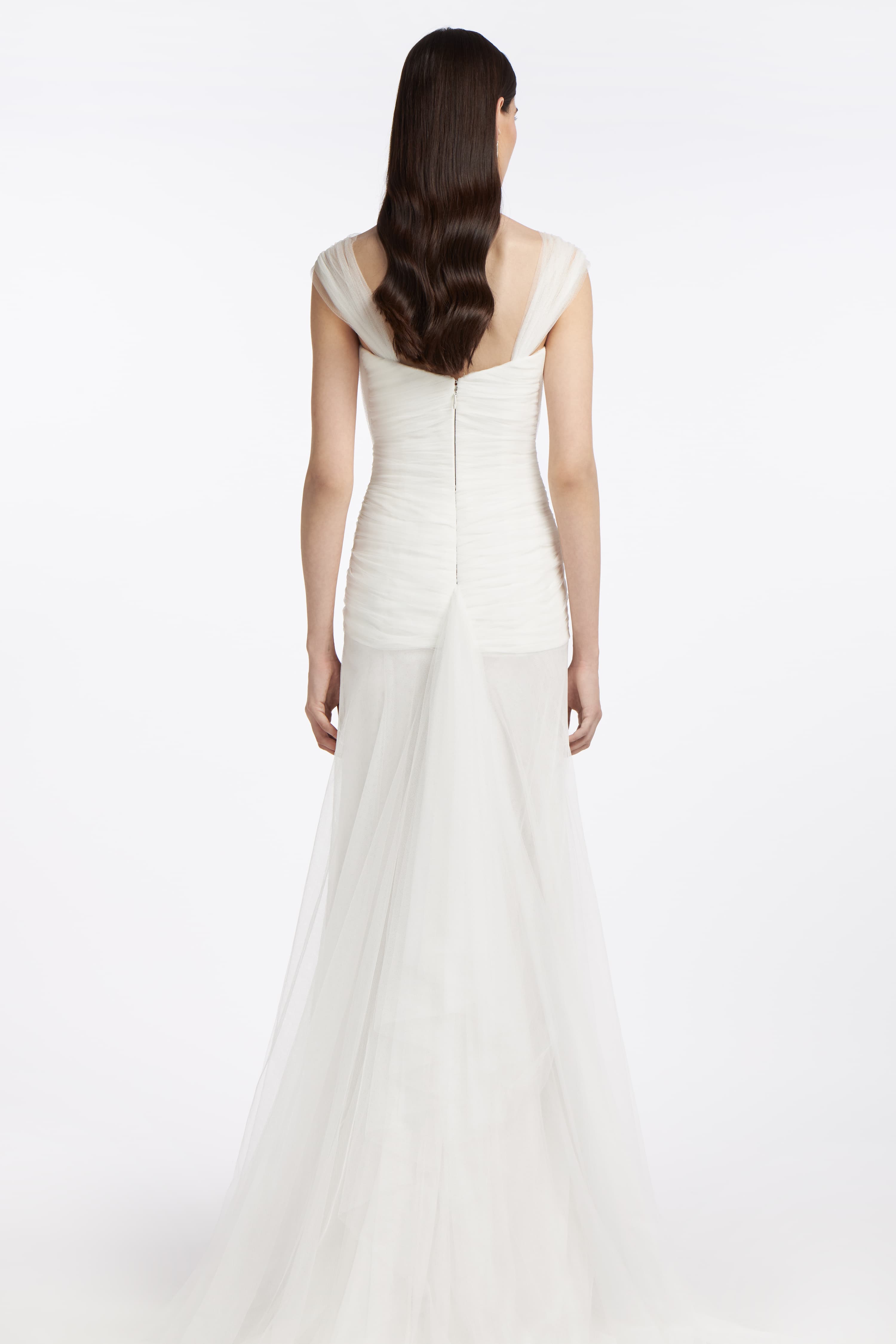 Neda Knotted French Tulle Gown