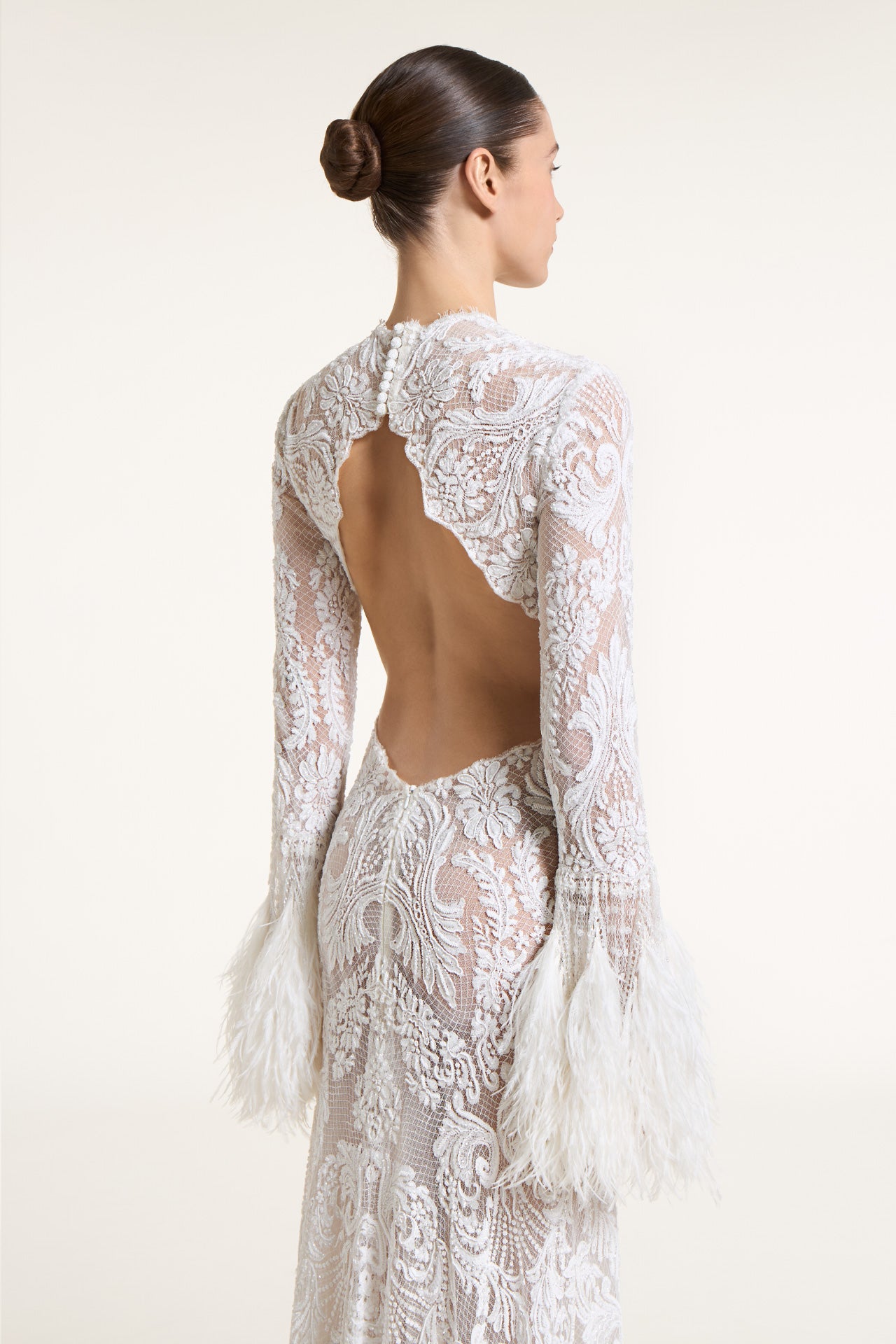 black lace 1920s dress 1920s Silk Chantilly Lace Tiered Gown [xs/sm] – Demetra Vintage main image 0