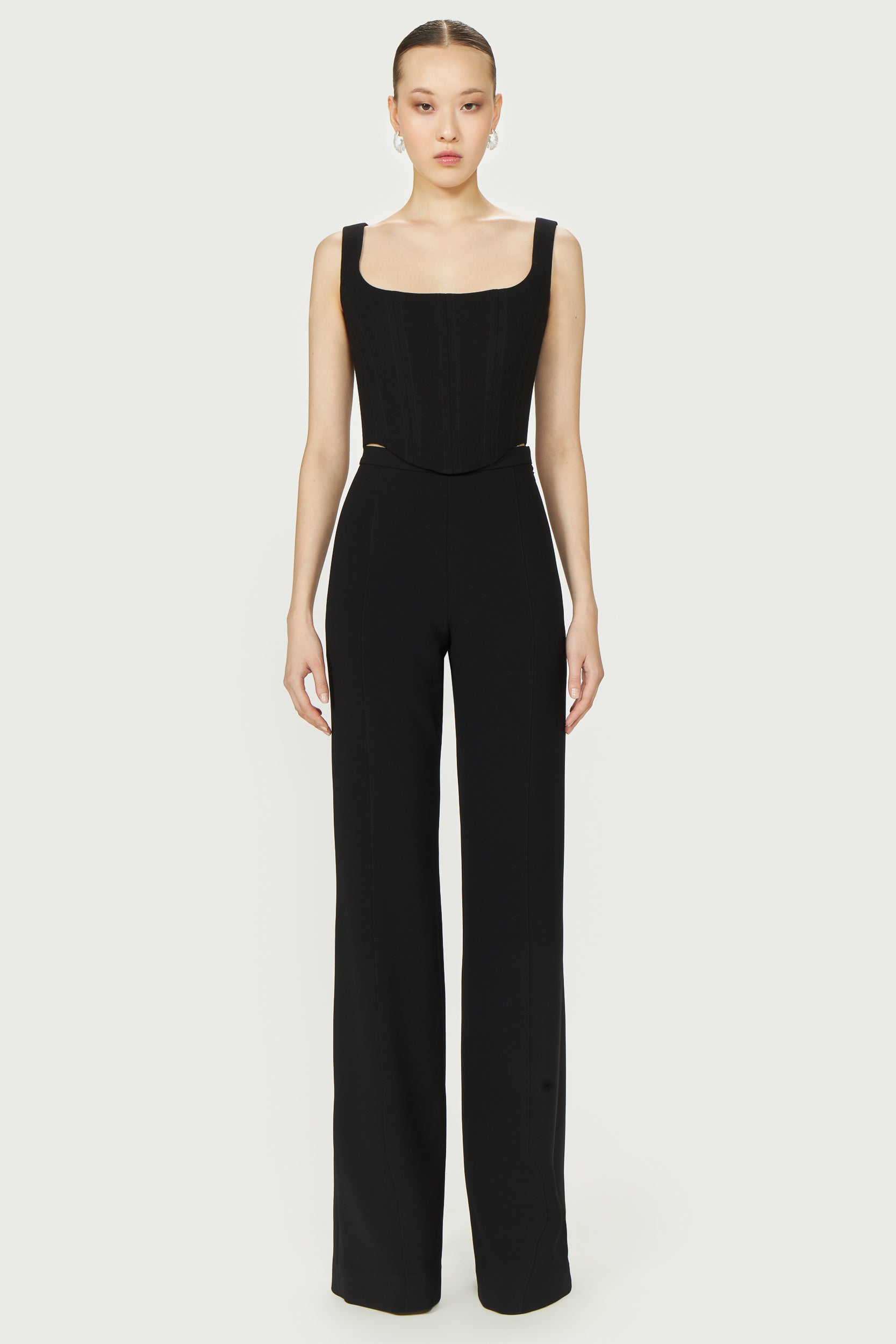 Jovie Crepe Wool Bustier