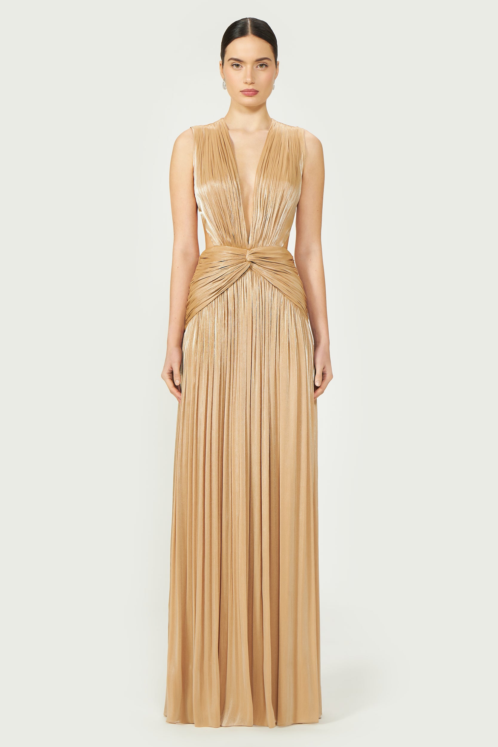 Costarellos - Silla Lurex Georgette Gown