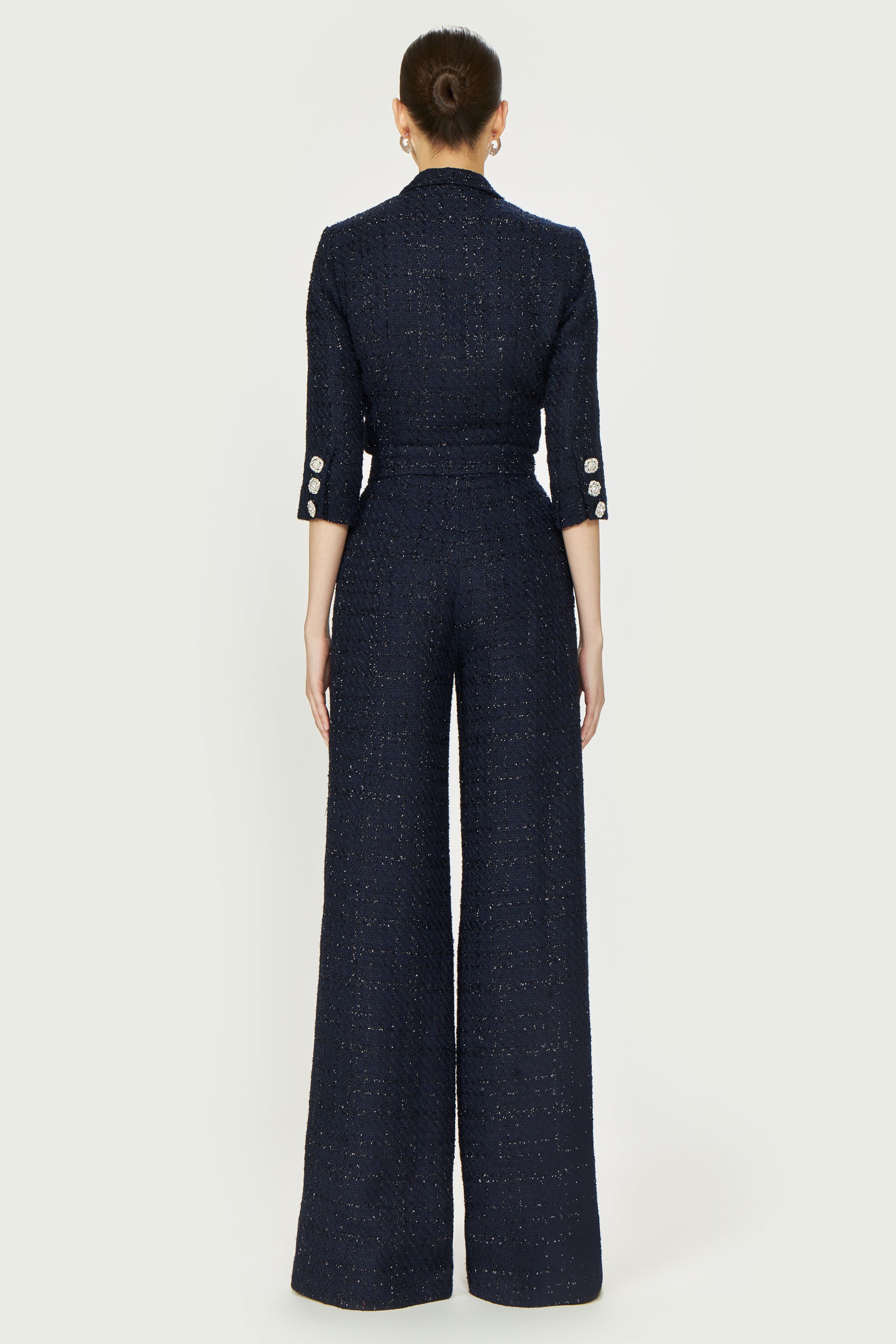 Emilia Lurex Tweed Jumpsuit