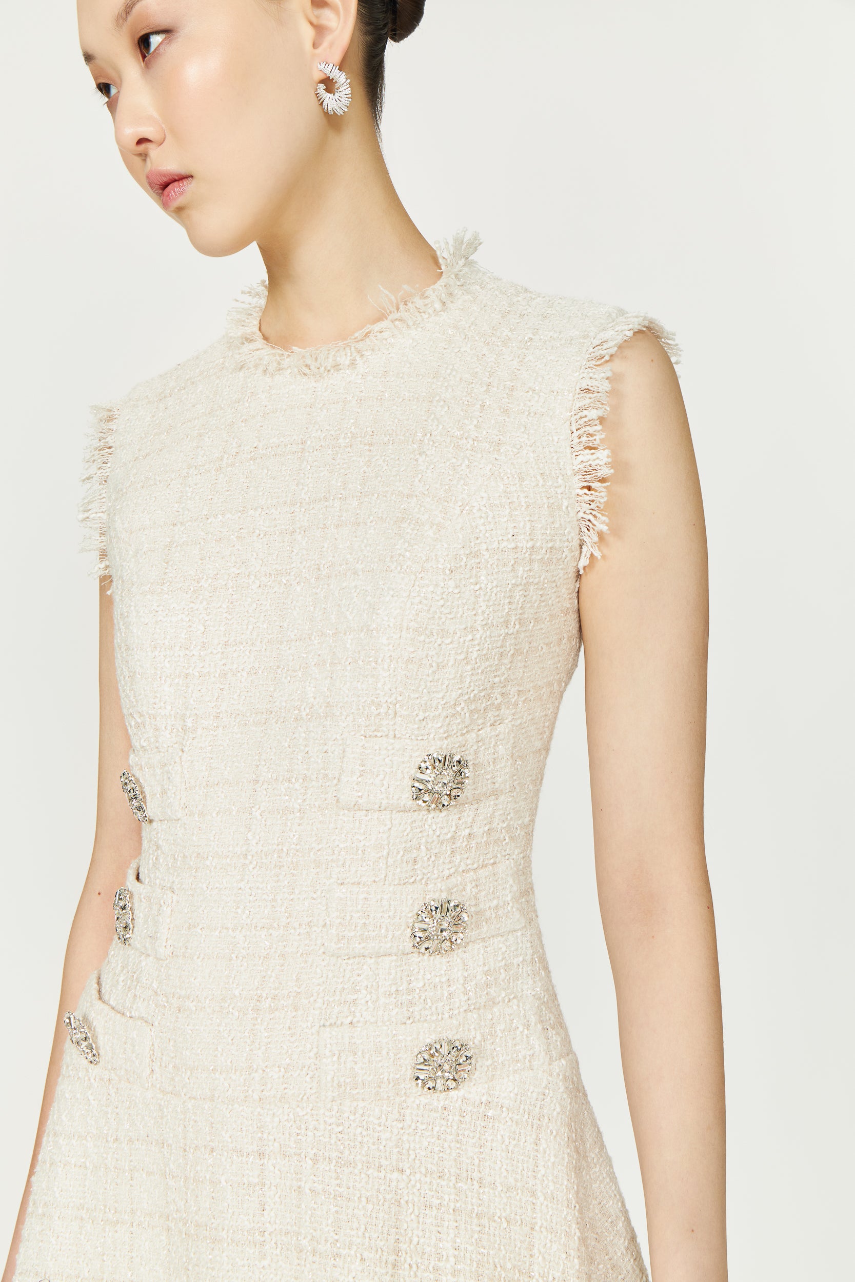 Villie Lurex Tweed Mini Dress