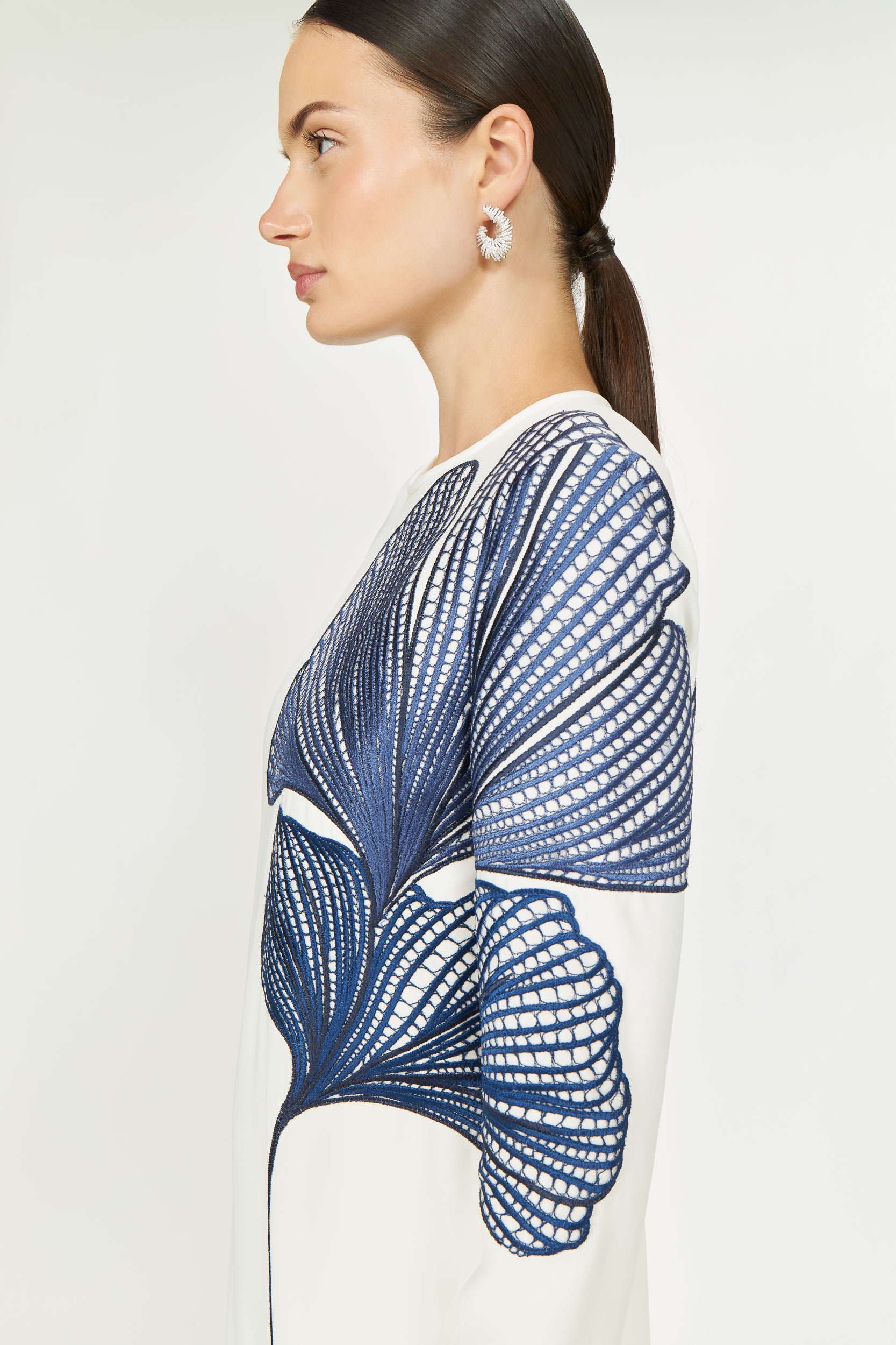 Austie Crepe Column Gown