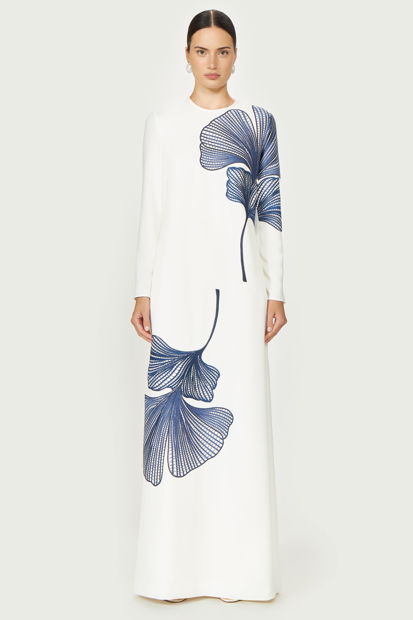 Austie Crepe Column Gown