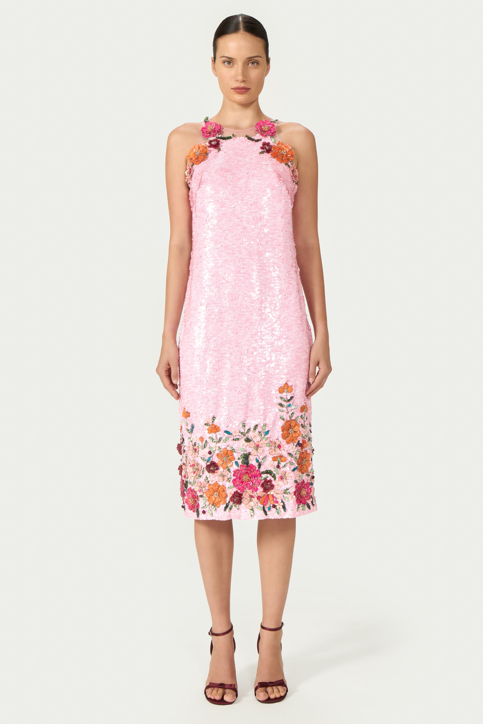 Capria Sequin Midi Dress