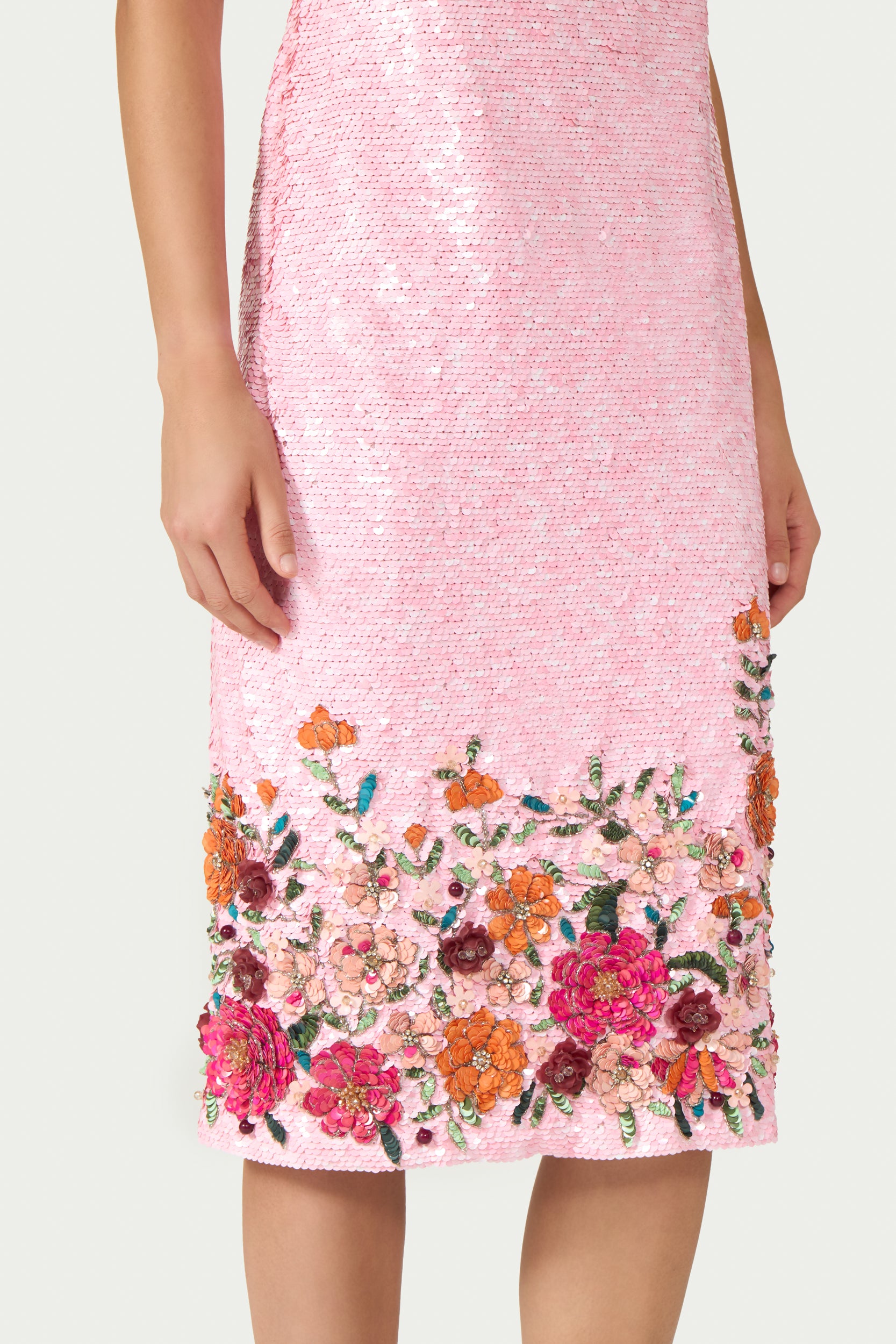 Capria Sequin Midi Dress