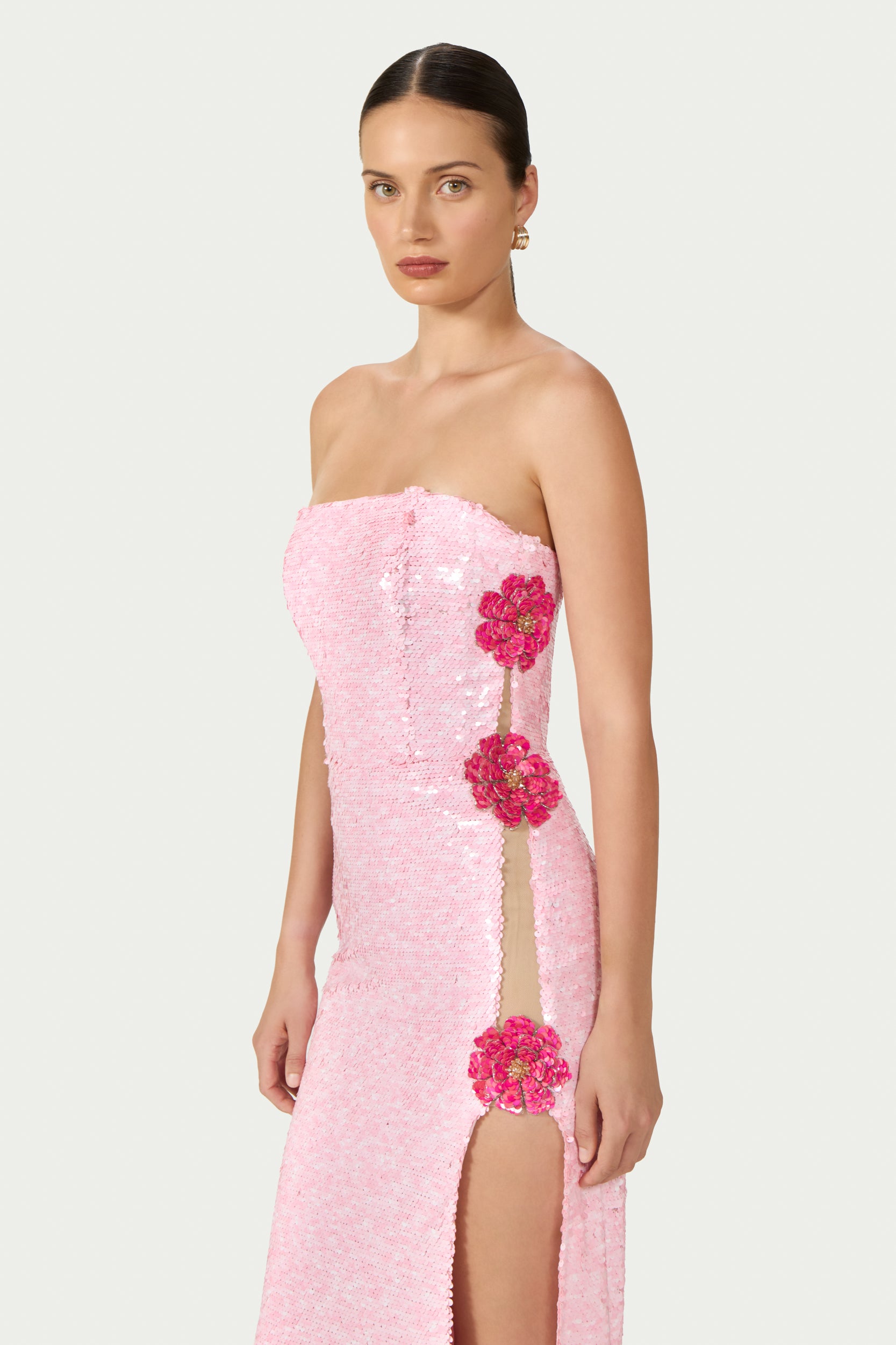 Harlee Sequined Strapless Dress