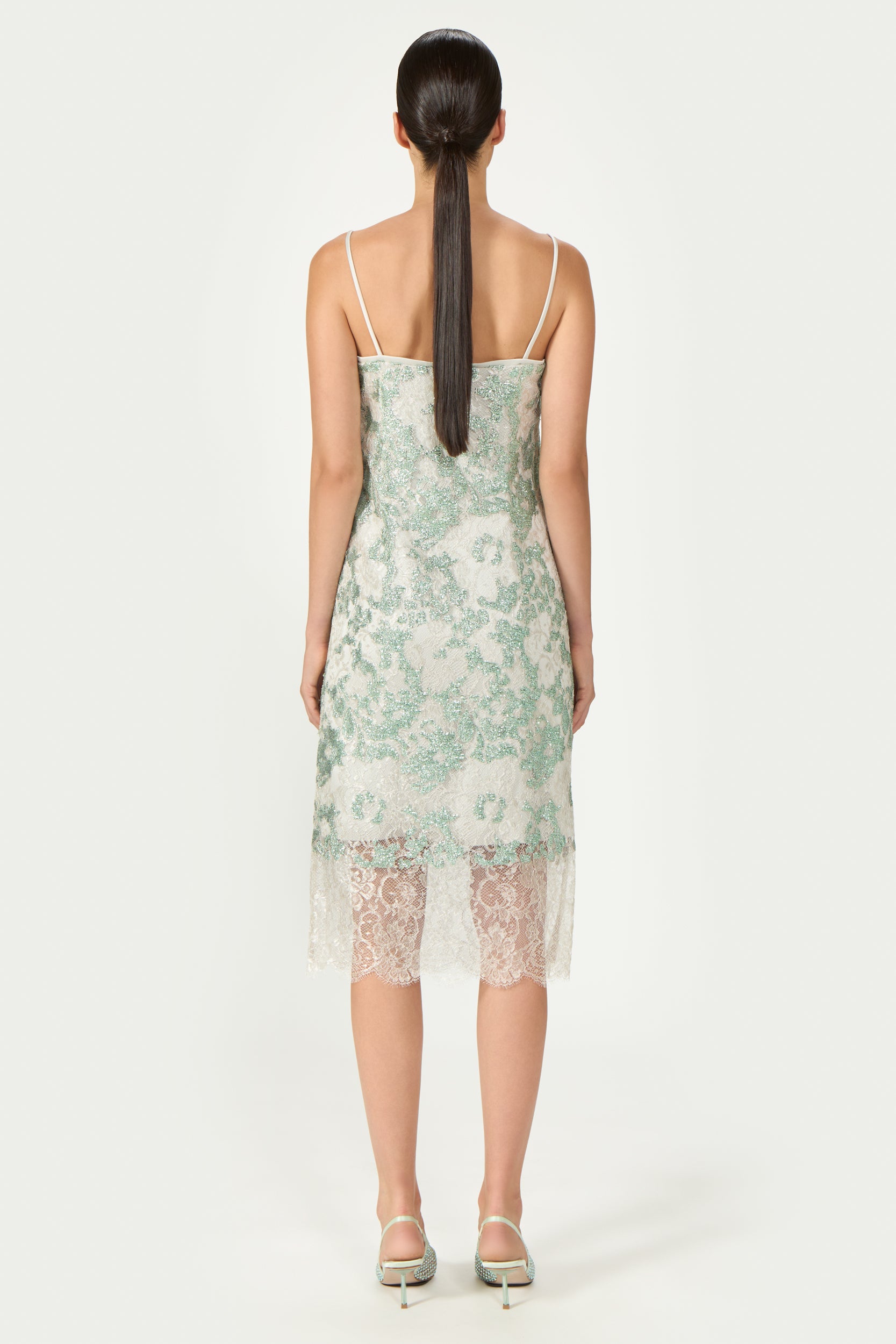 Biona Sequined Lace Cami Dress