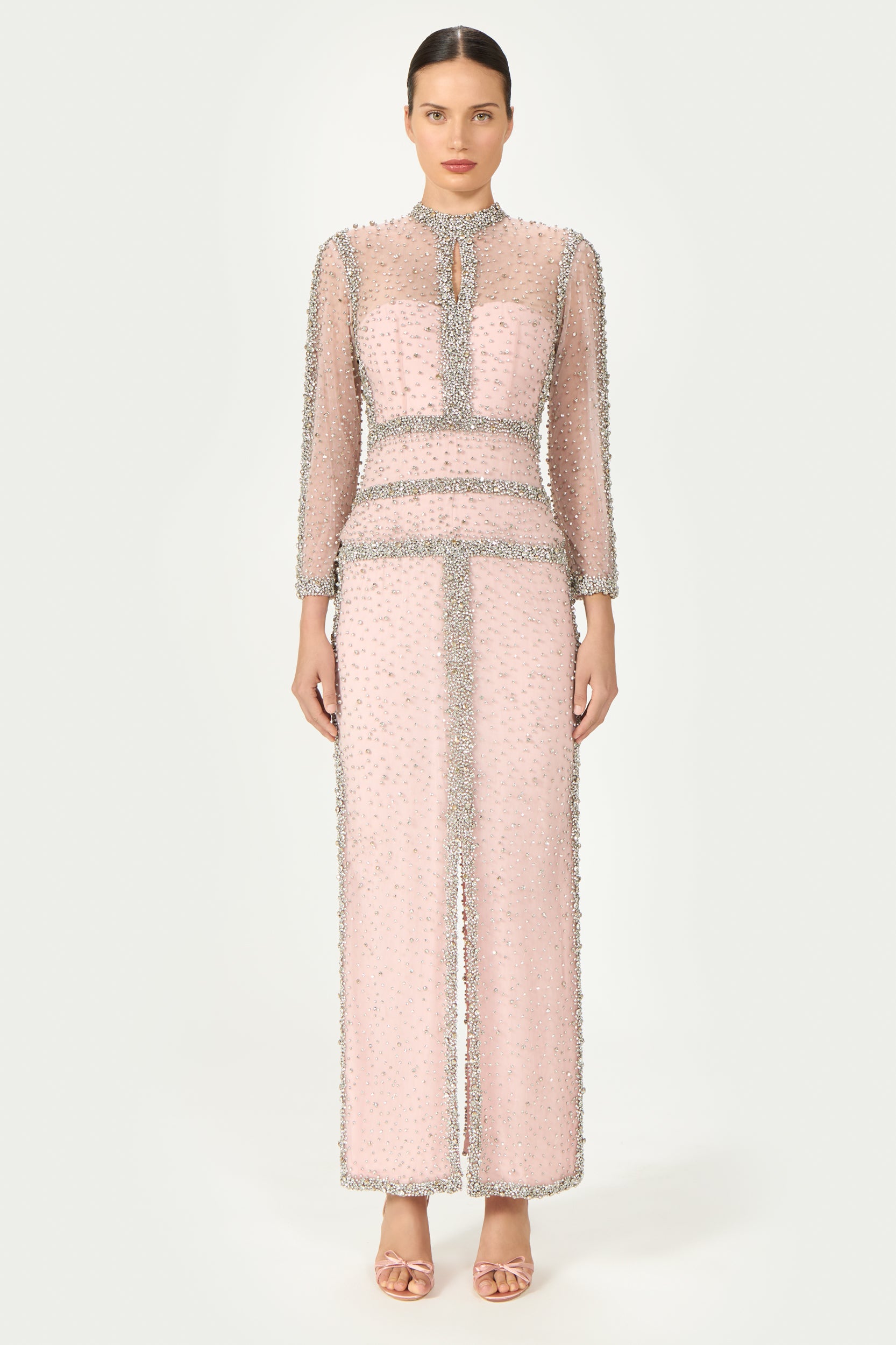 Mellorie Embroidered Crystals Gown