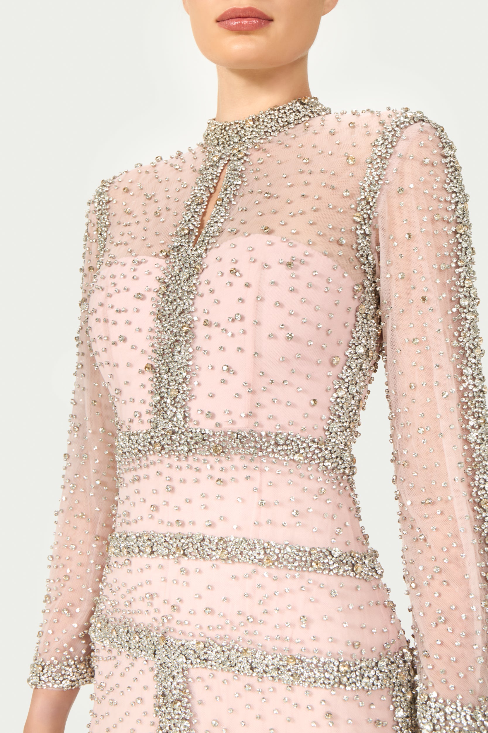 Mellorie Embroidered Crystals Gown