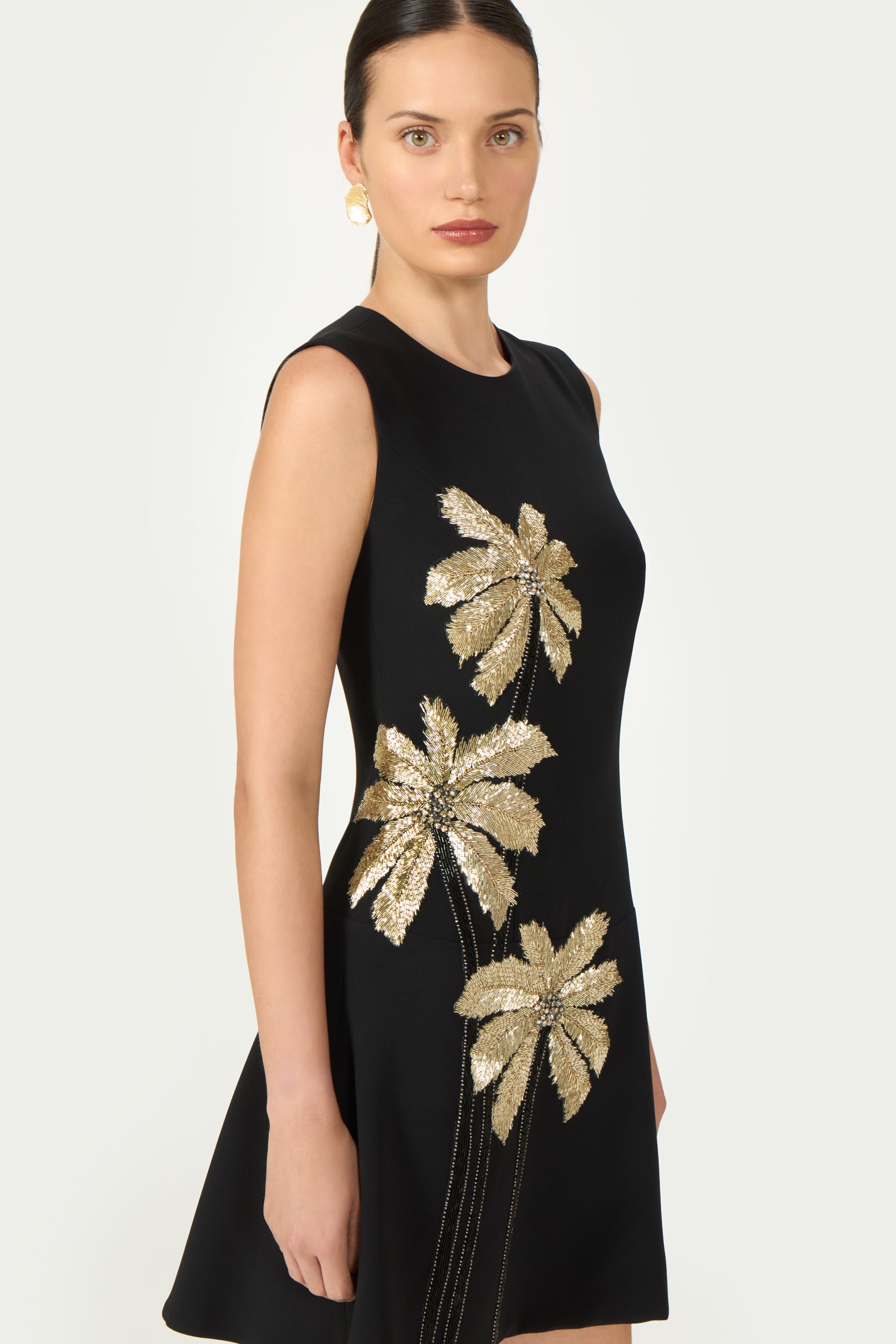 Tazia Crepe Mini Dress