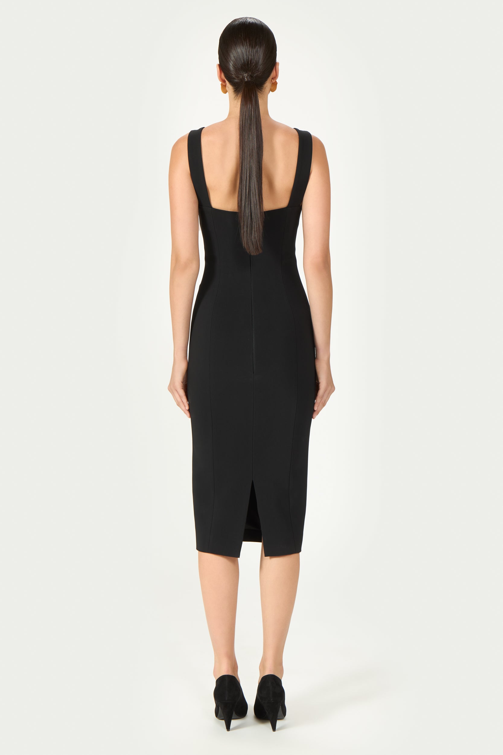 Avera Crepe Midi Dress