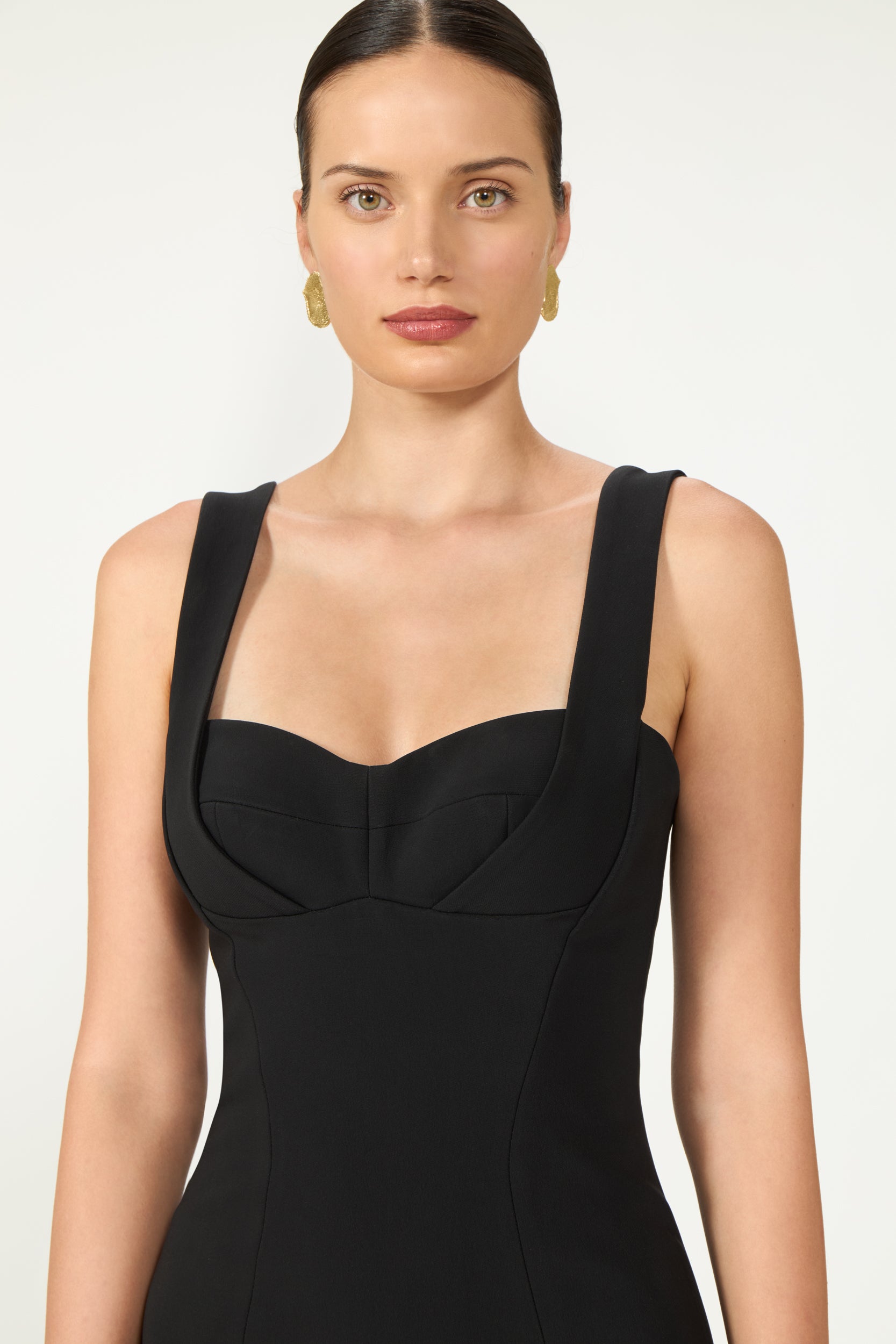 Avera Crepe Midi Dress