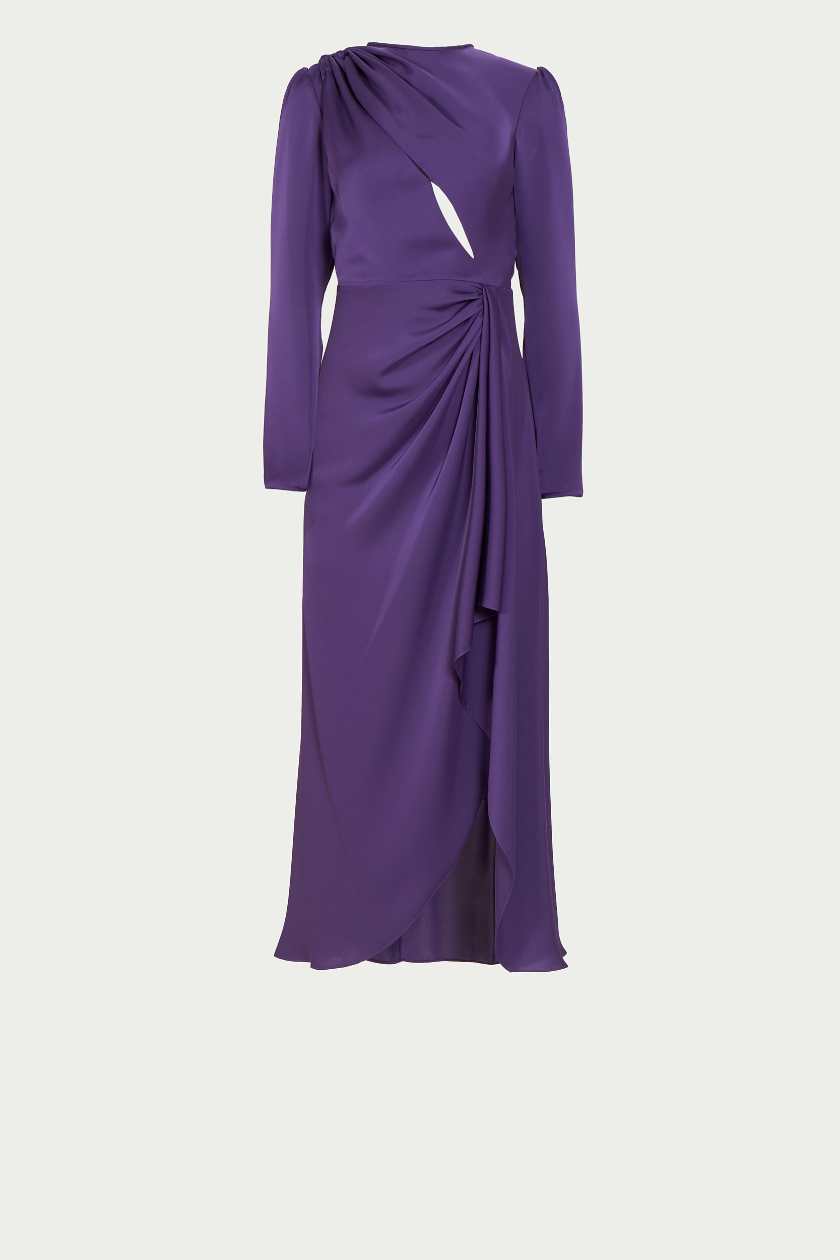 Portia Draped Satin Dress