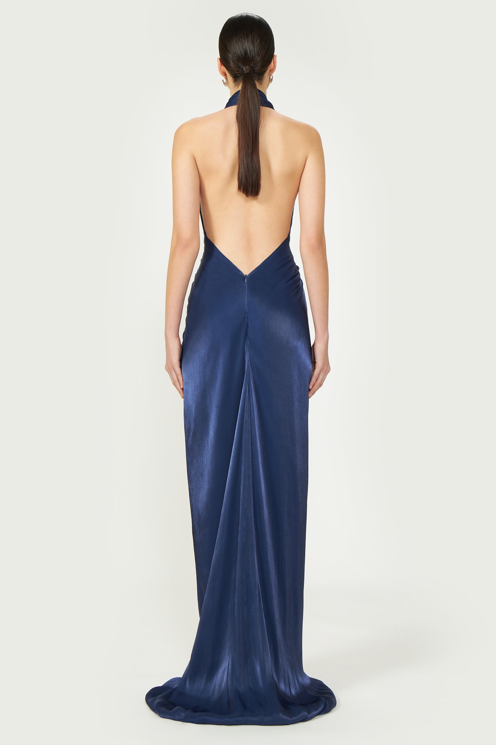 Colette Lurex Georgette Halterneck Gown