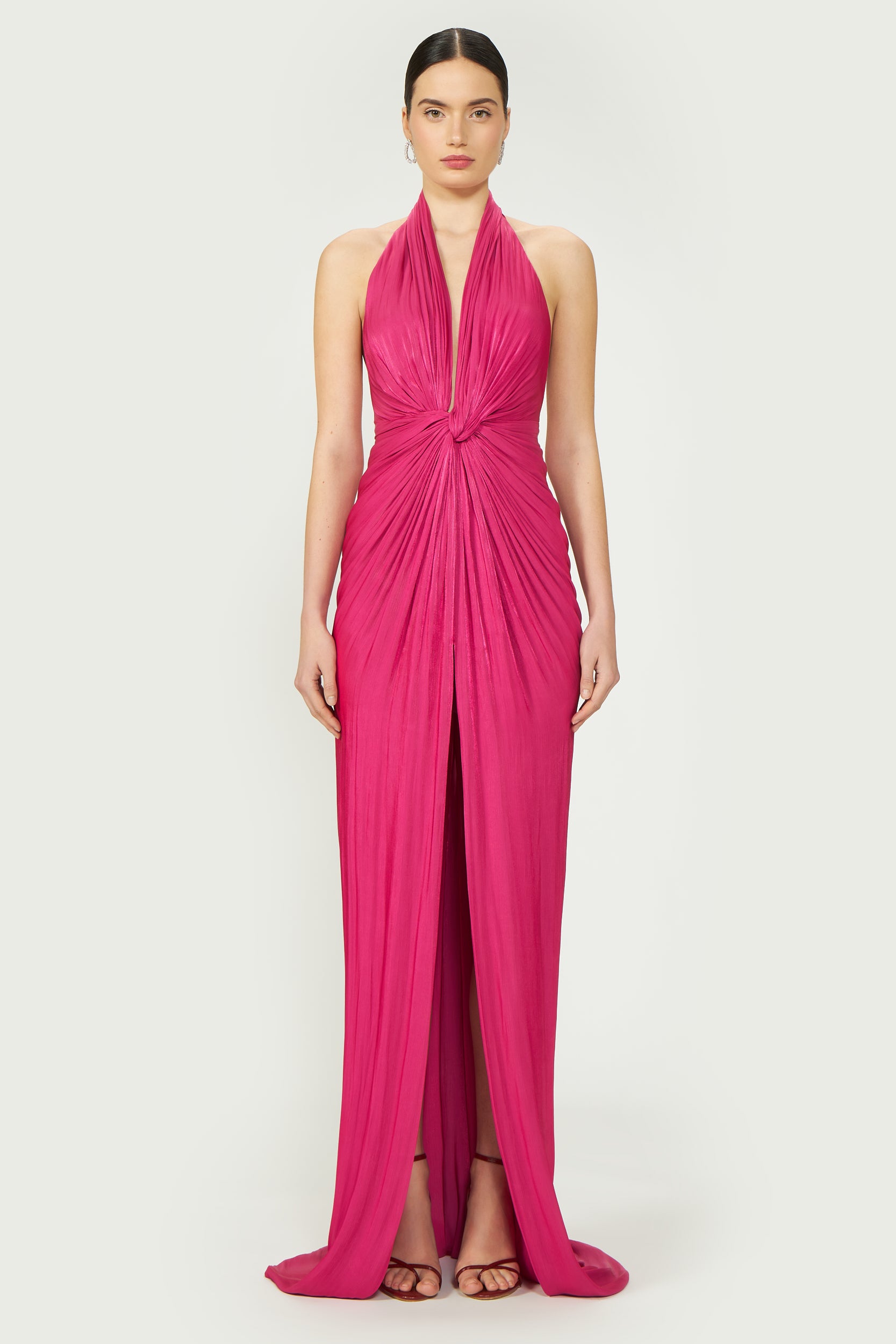 Colette Lurex Georgette Halterneck Gown