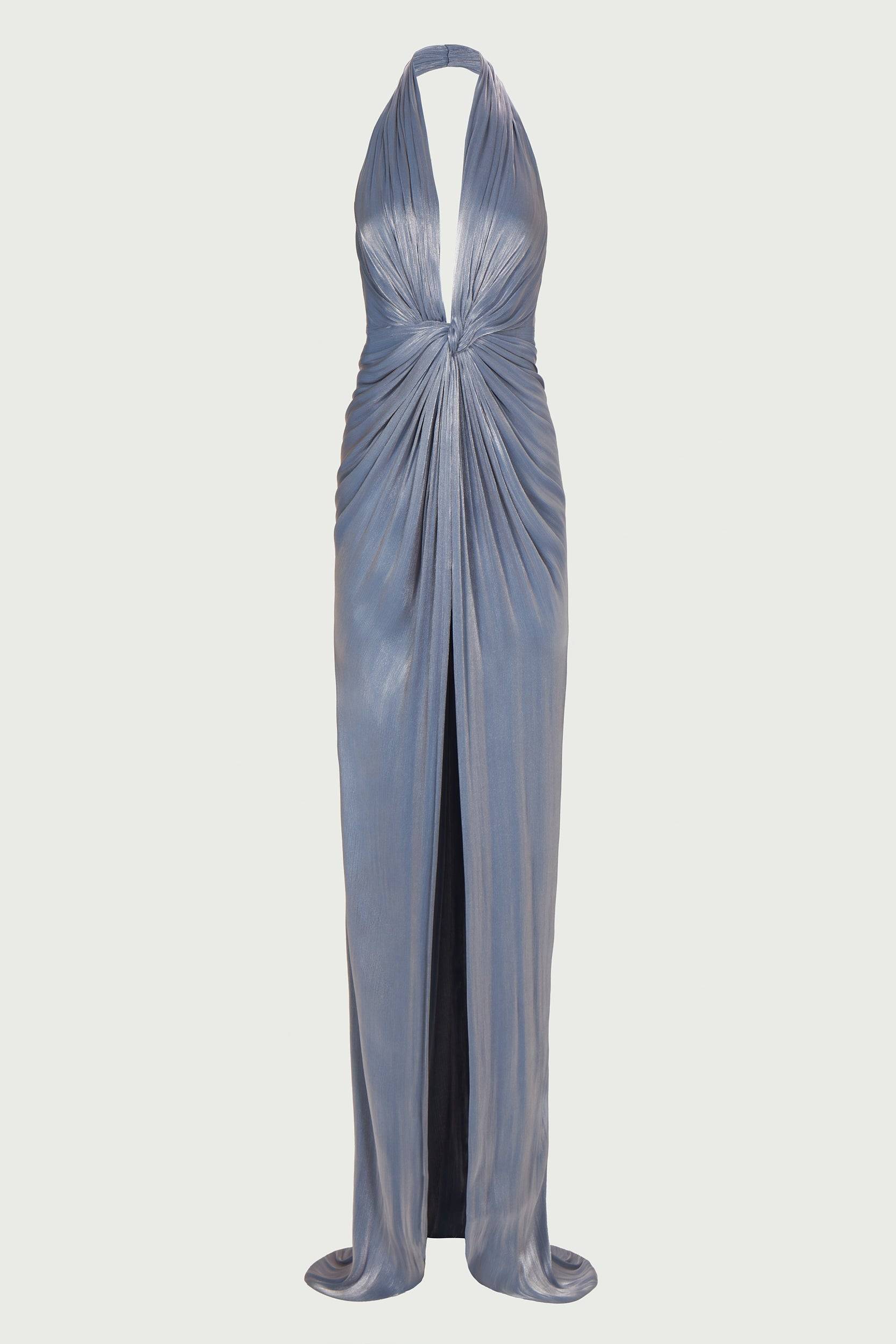 Colette Lurex Georgette Halterneck Gown