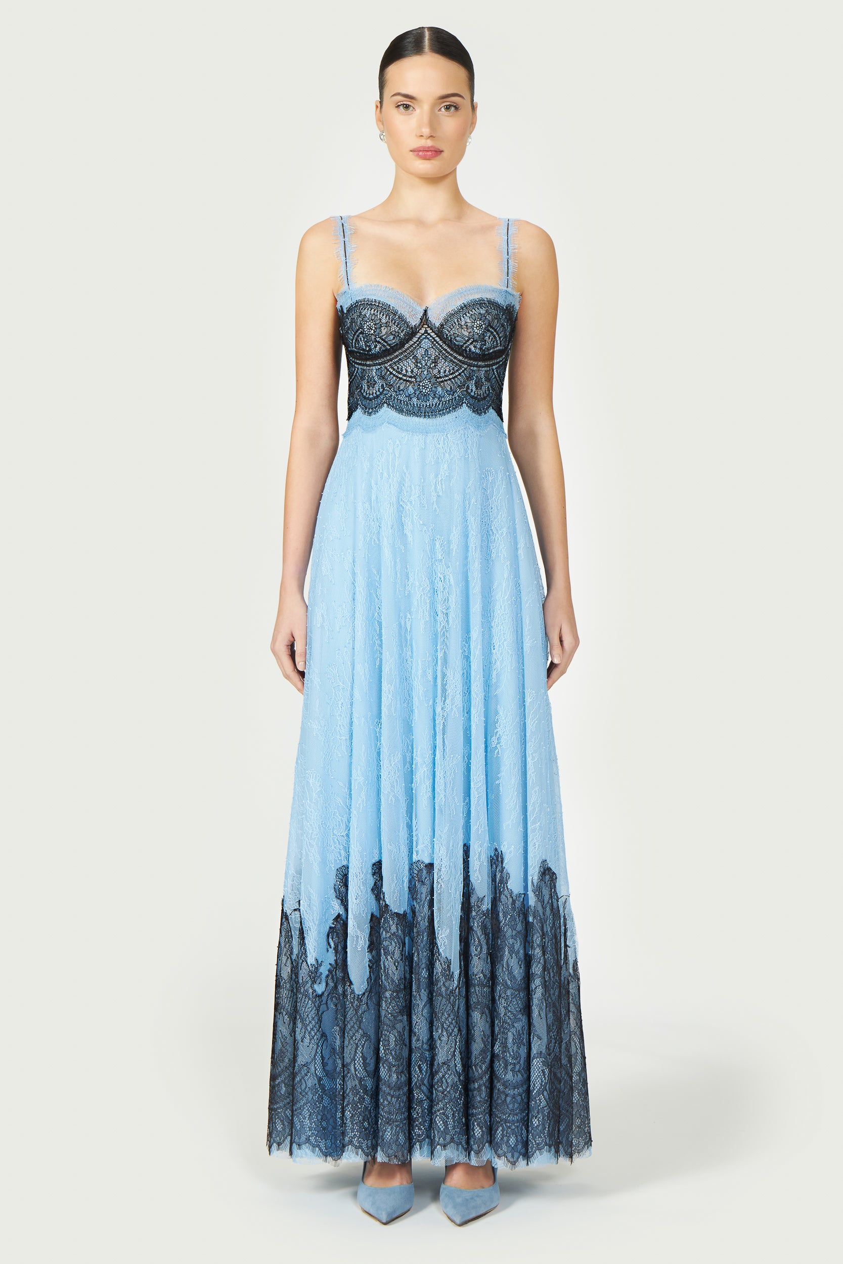 Gallie Chantilly Lace Gown