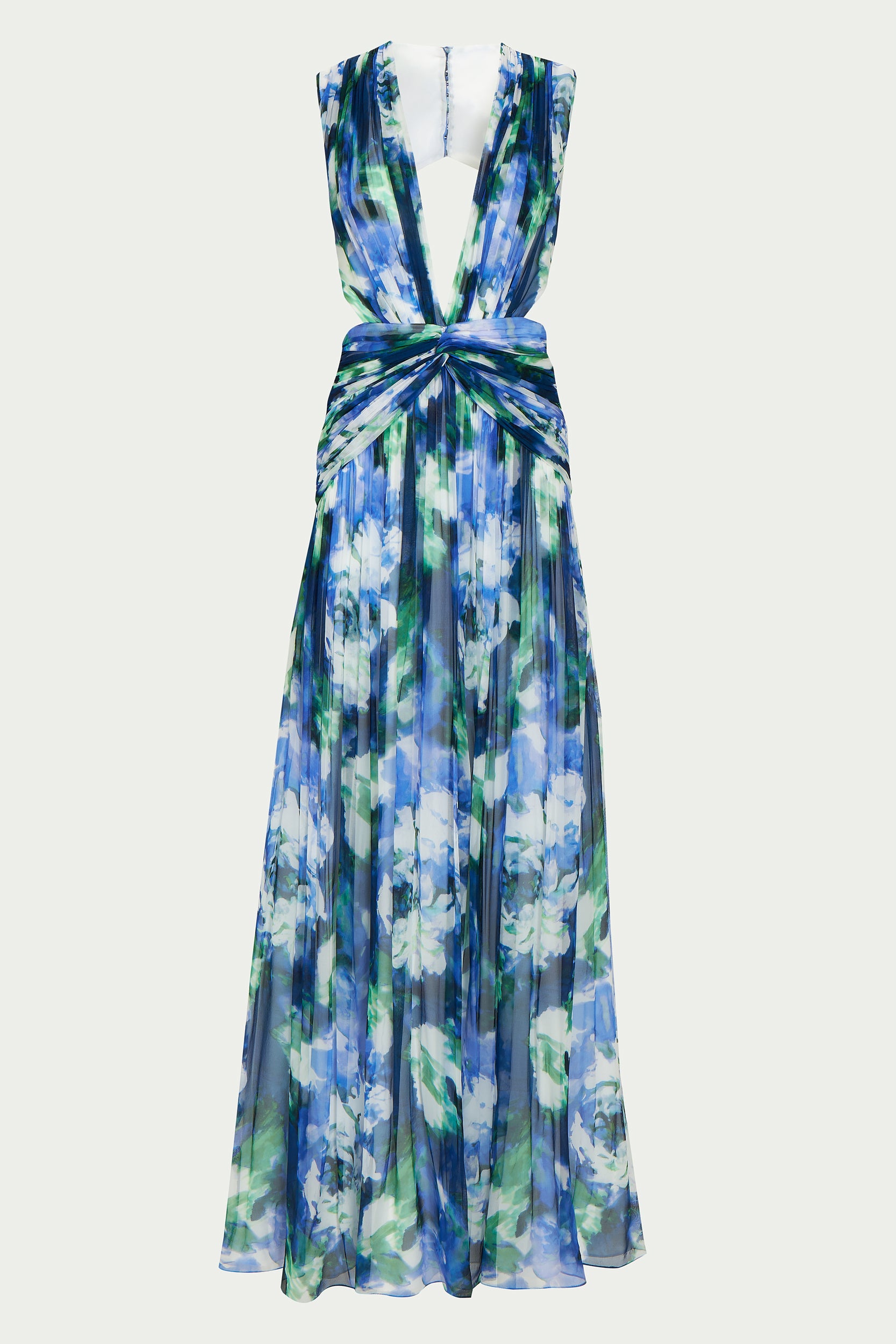 Nerina Floral-Print Georgette Gown