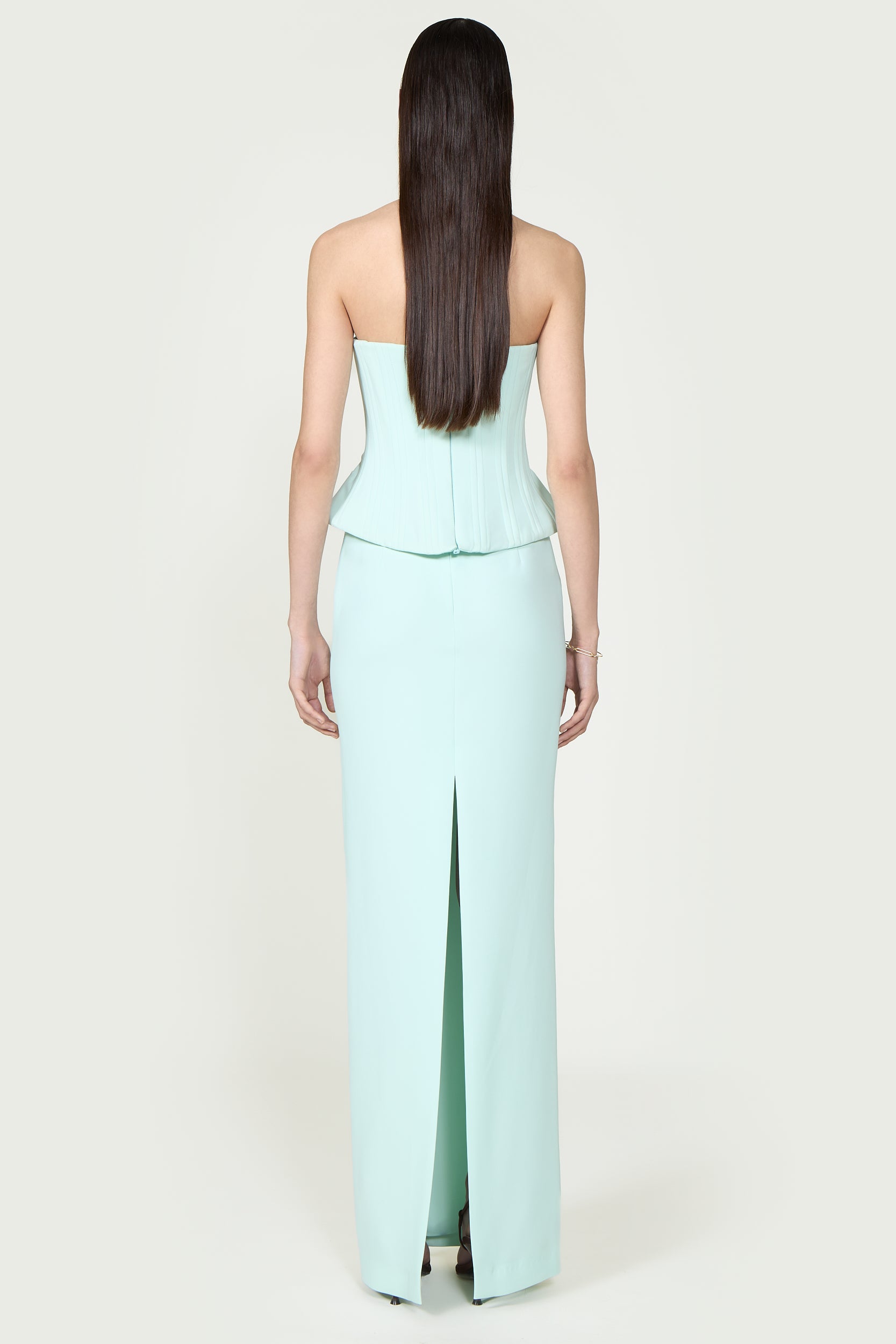 Amia Crepe Boned Bustier