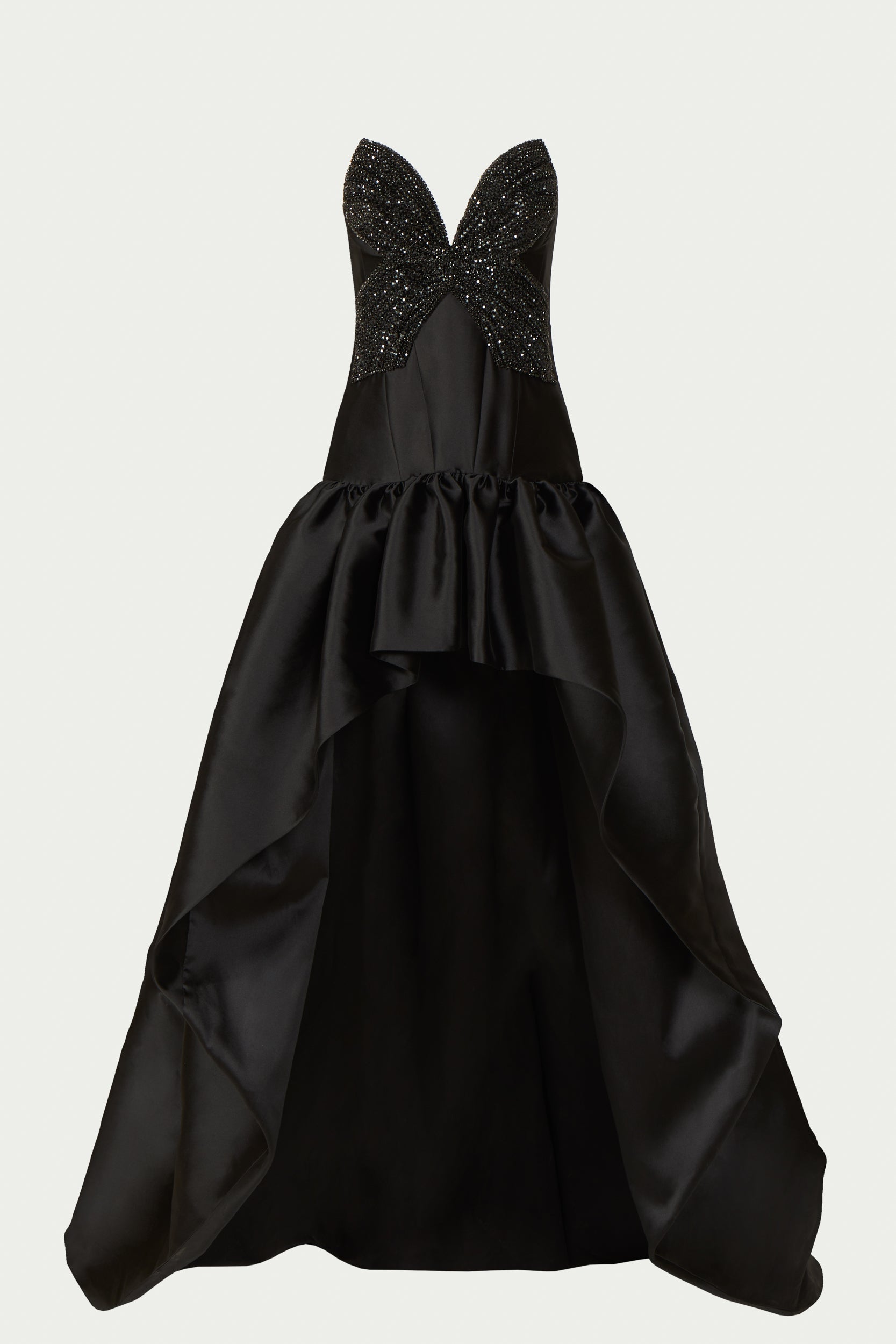 Thara Silk Mikado High Low Gown