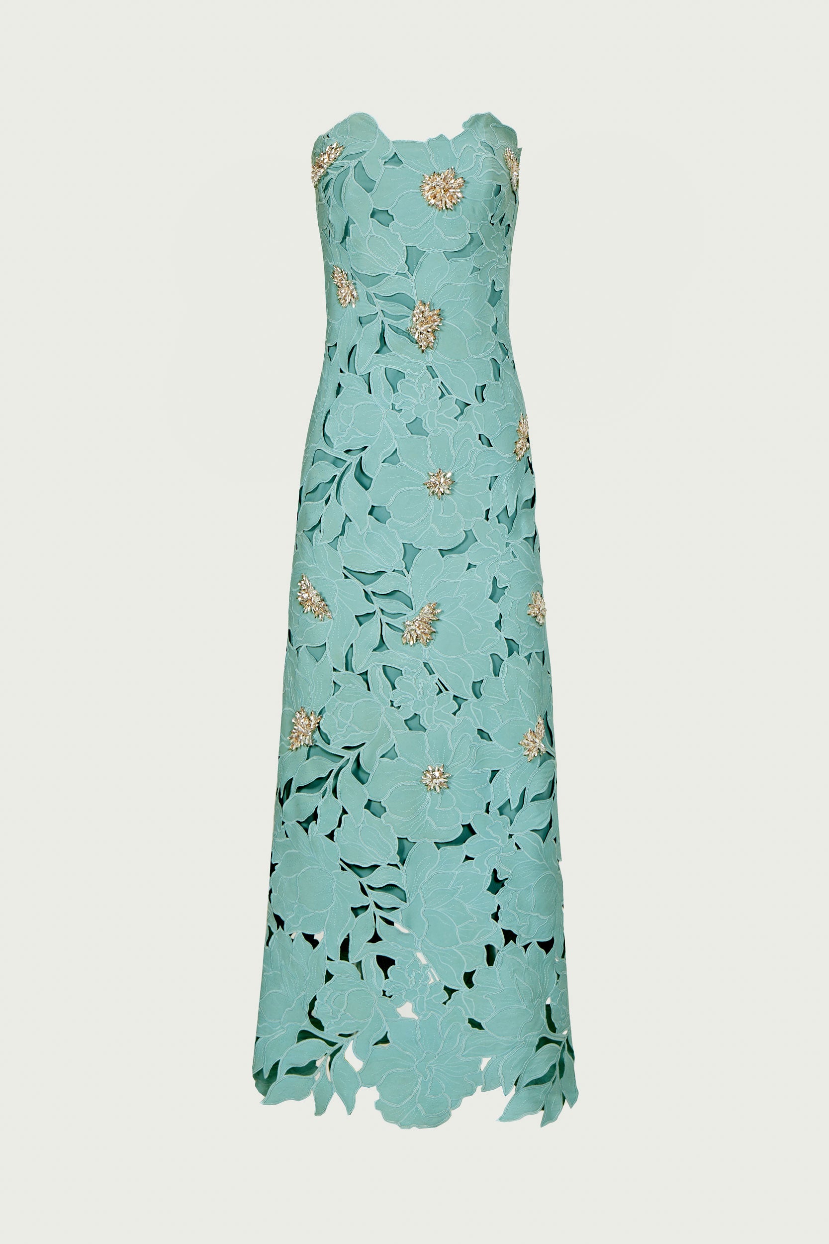 Rivva Floral-Cut Lace Dress