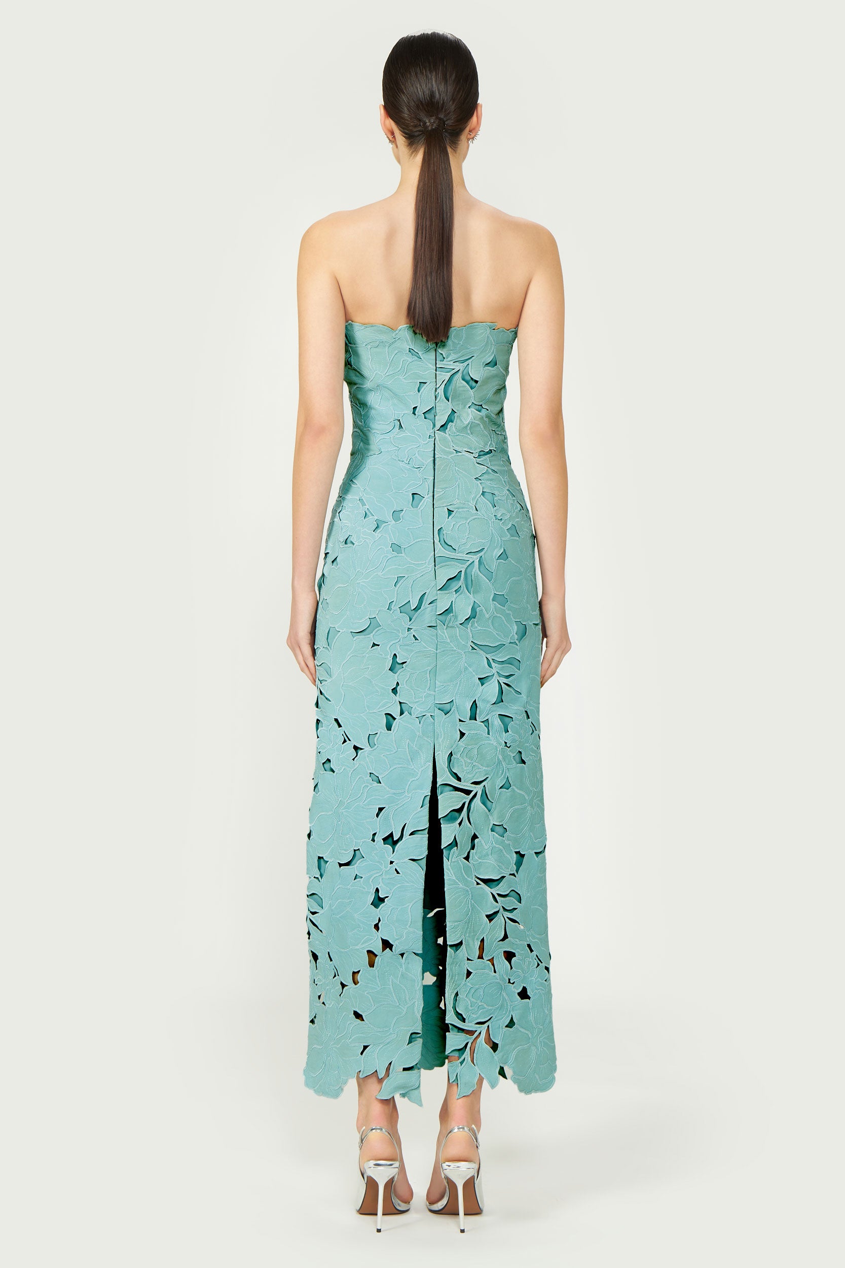 Rivva Floral-Cut Lace Dress