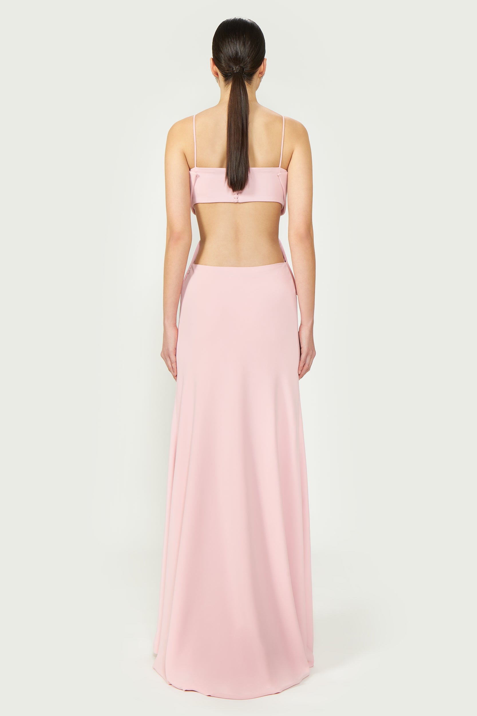 Carice Cutout Crepe Gown