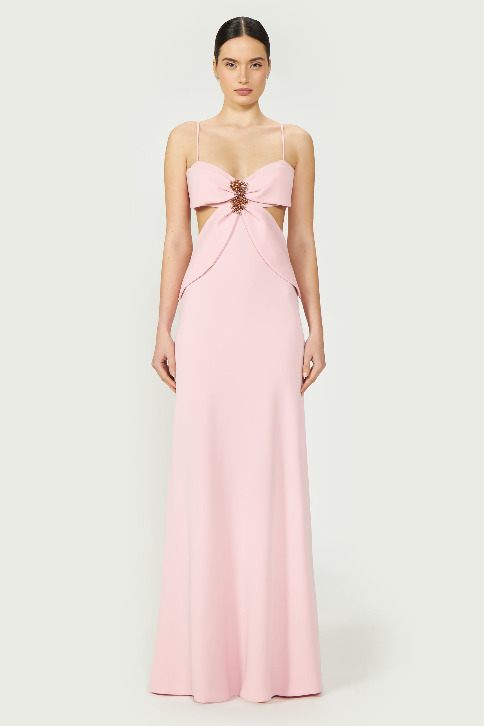 Carice Cutout Crepe Gown