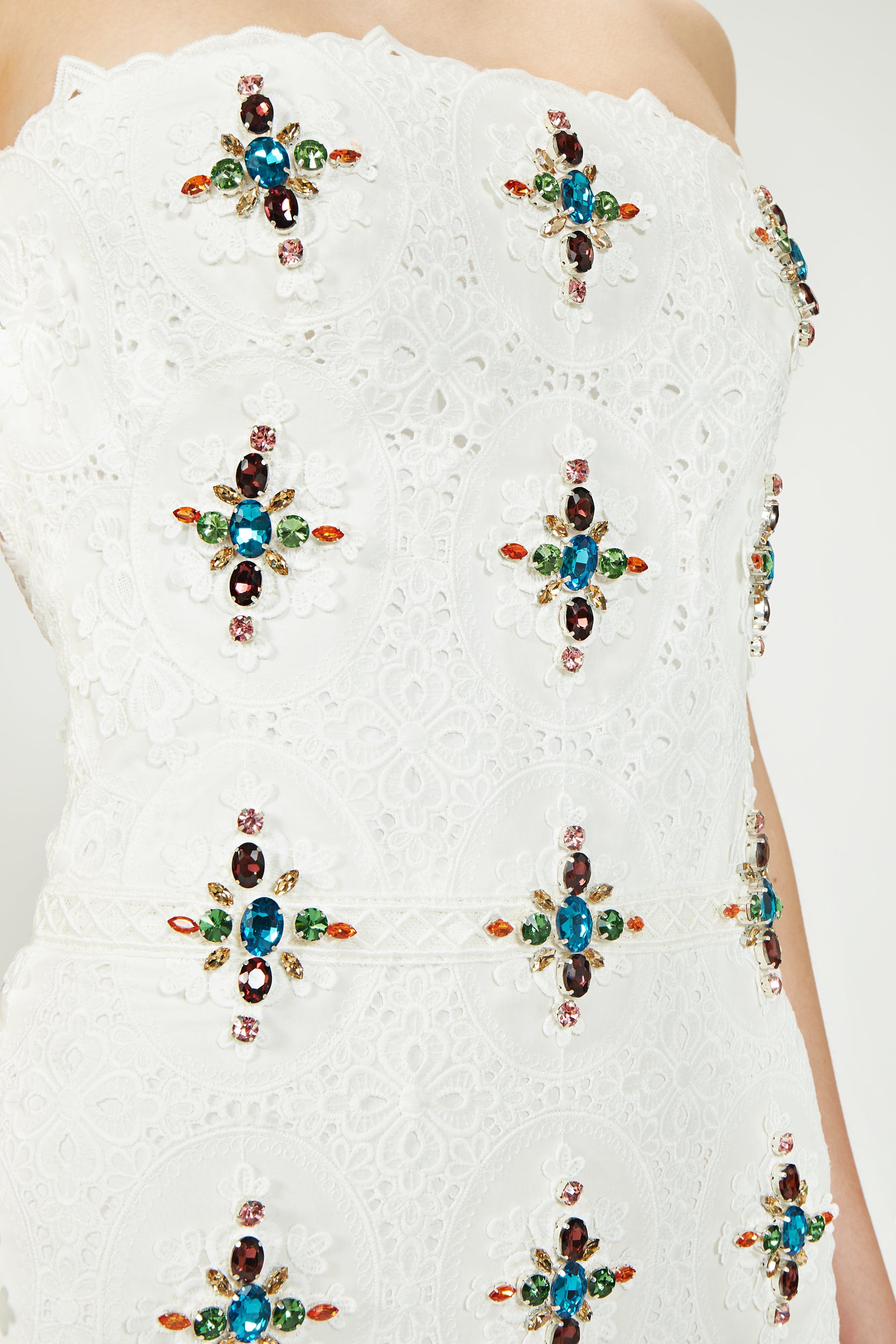 Renata Embroidered Lace Dress