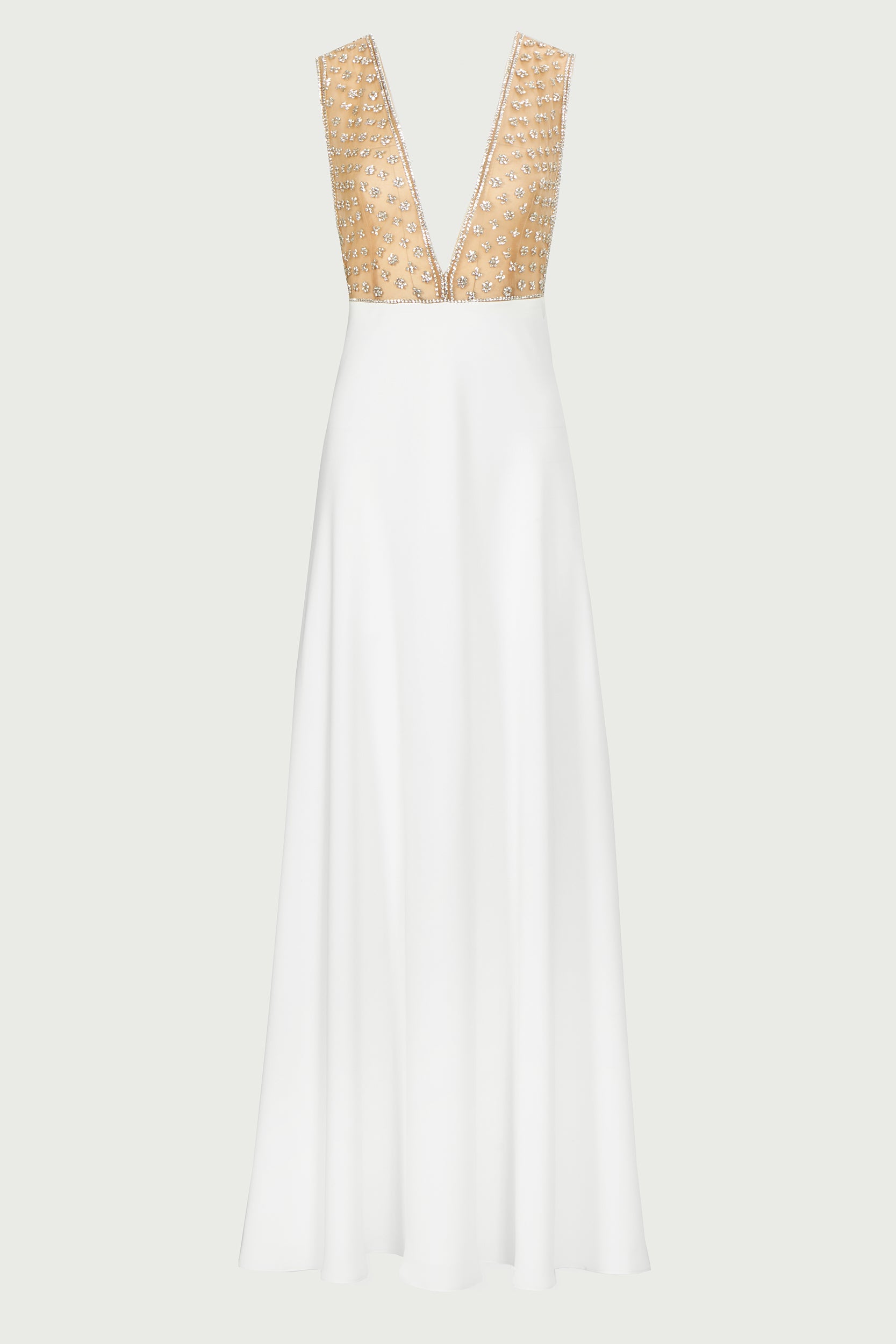 Dania Embellished Crepe Gown