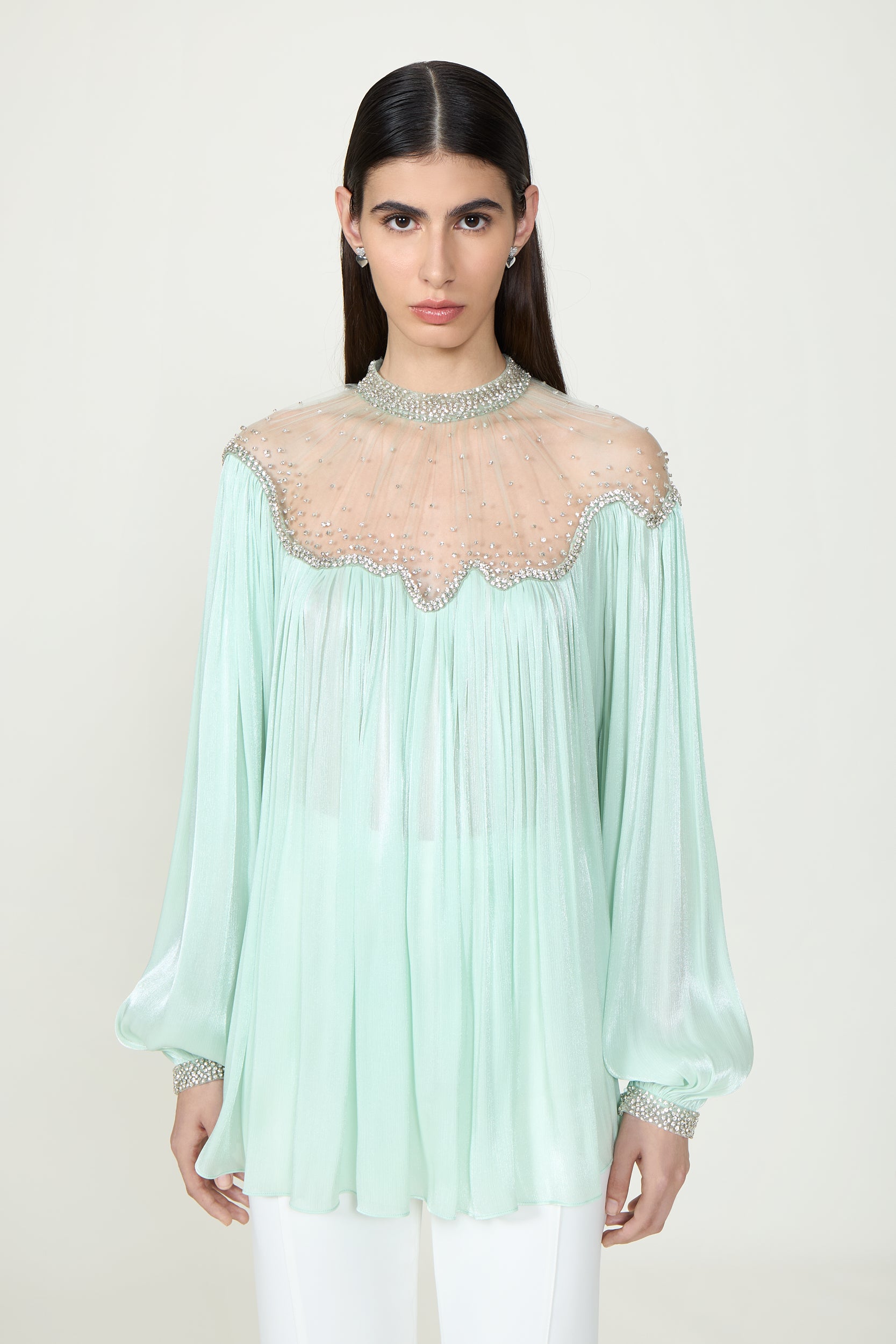 Timma Lurex Georgette Blouse