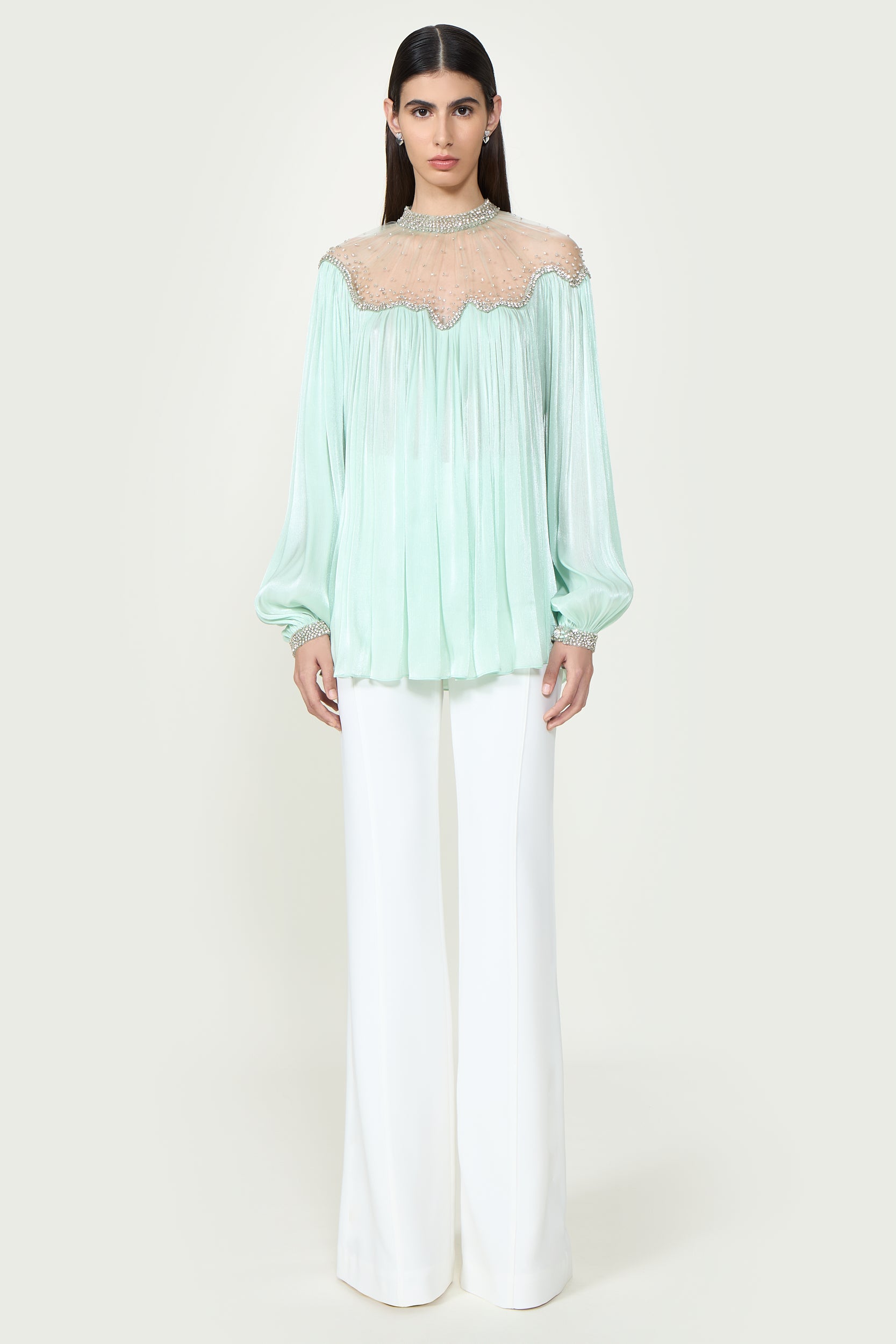 Timma Lurex Georgette Blouse