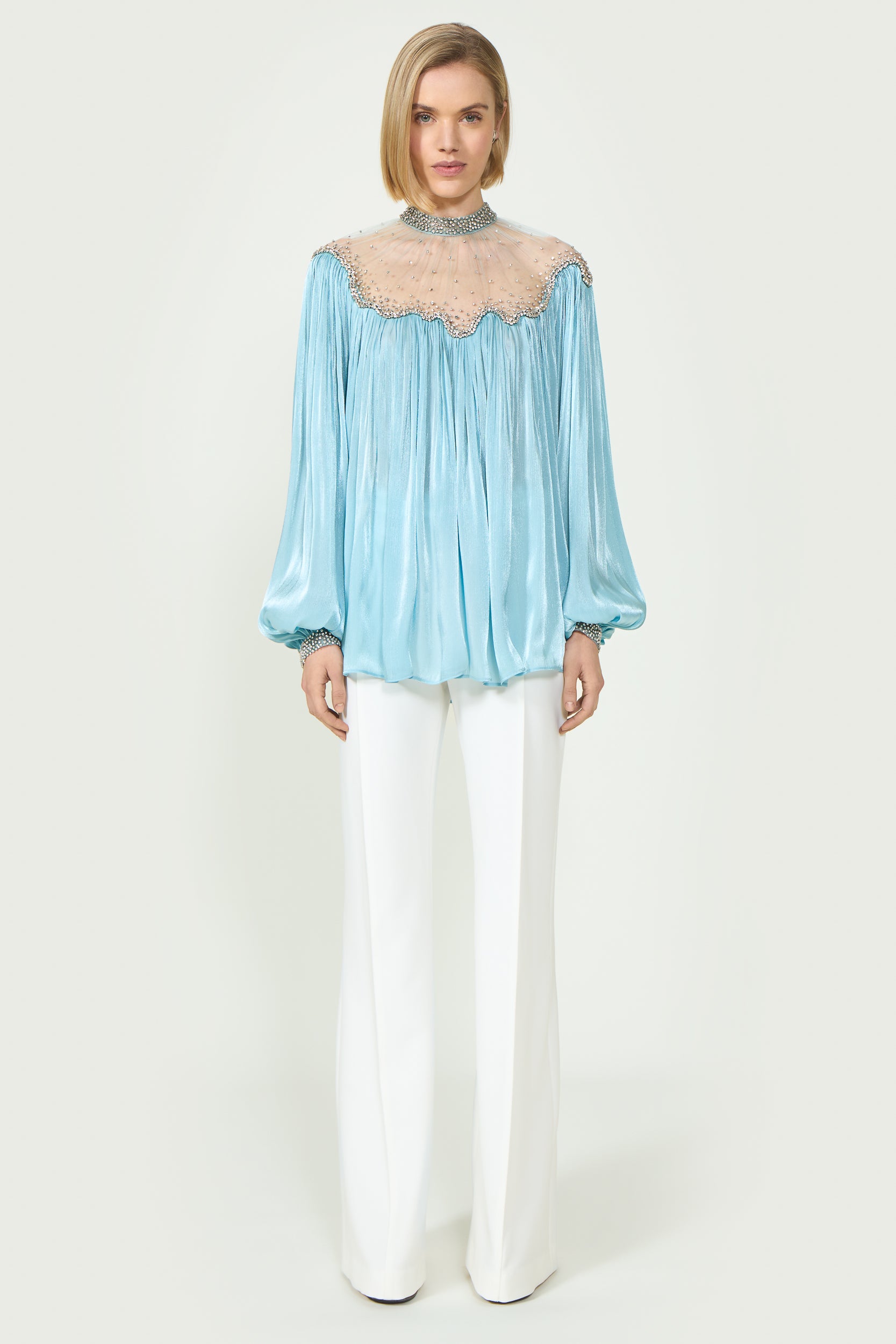 Timma Lurex Georgette Blouse