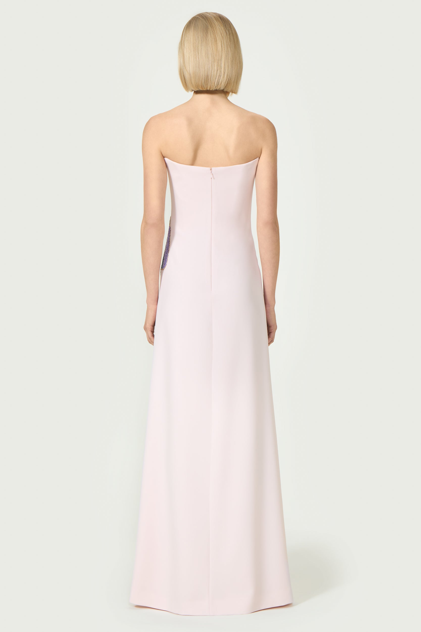 Jessine Crepe Strapless Gown