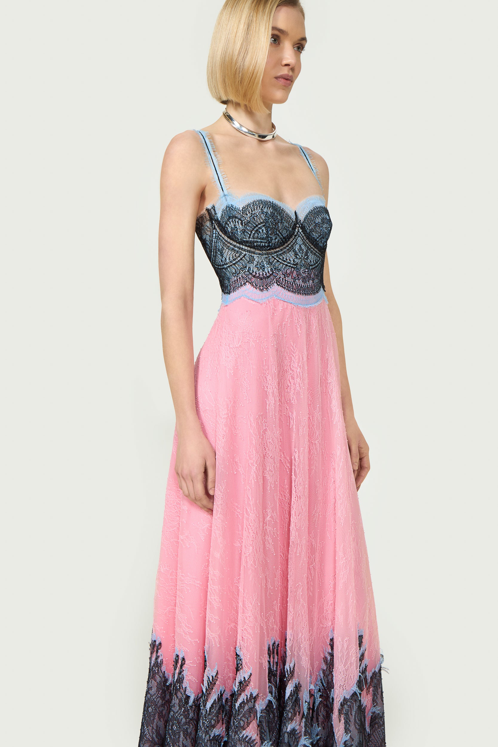 Gallie Chantilly Lace Gown
