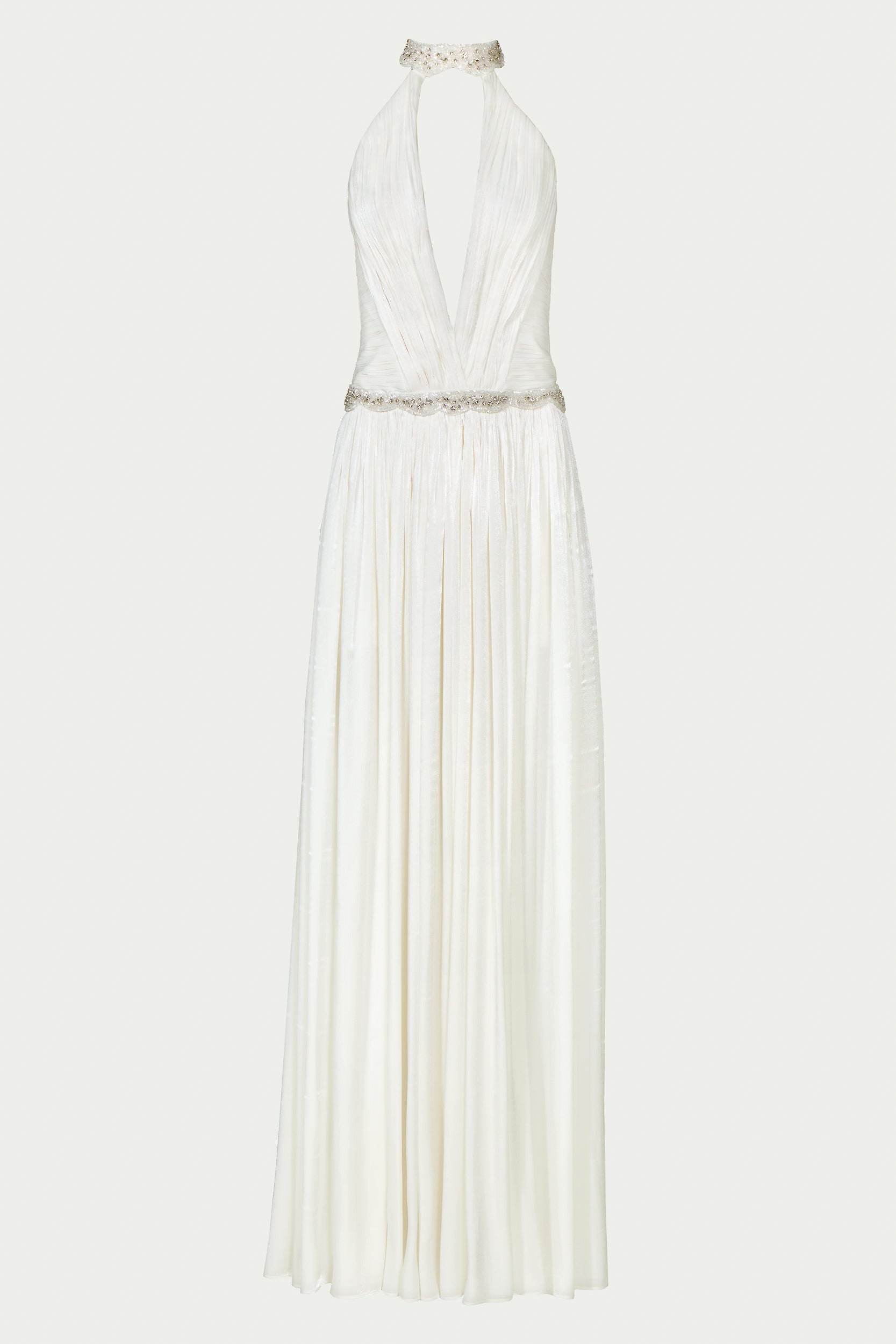 Juliette Lurex Georgette Halterneck Gown