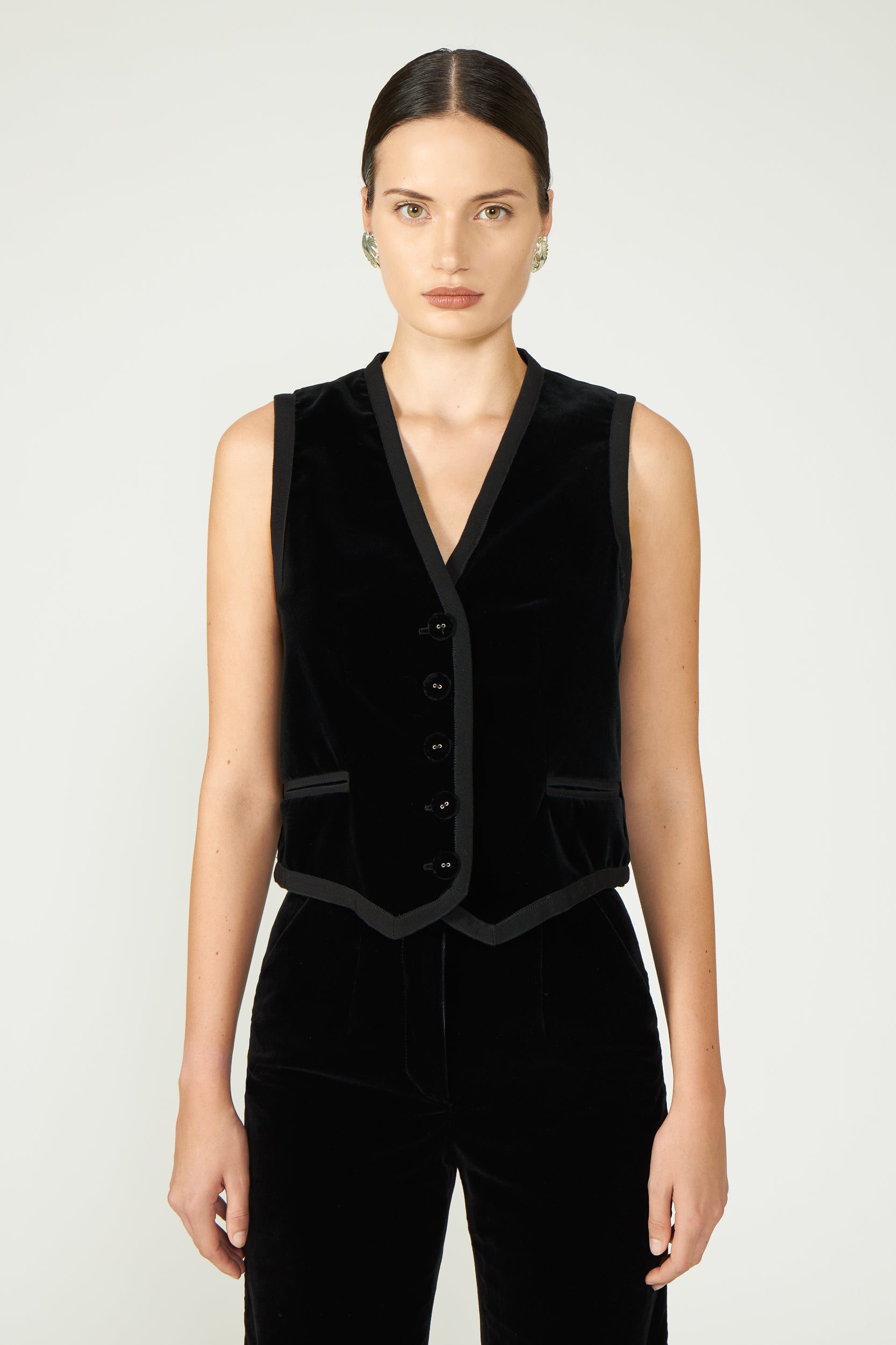 Jetta Cotton Velvet Waistcoat